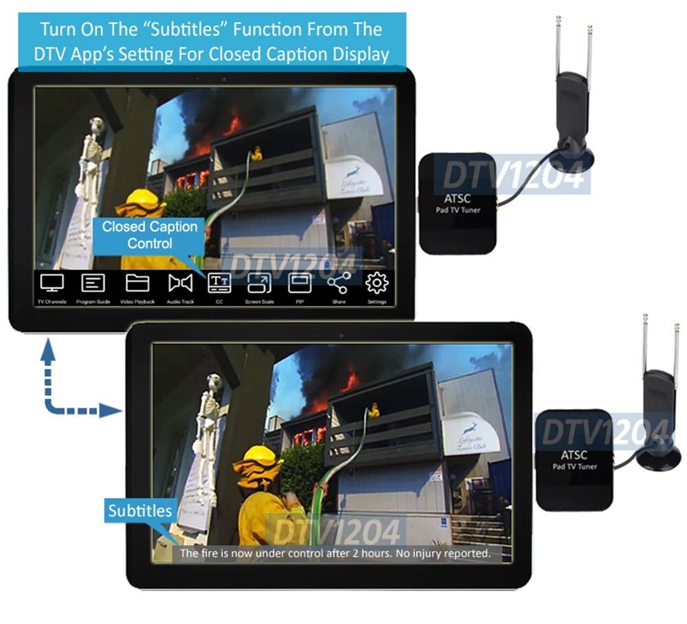 Portable HD TV Tuner Dongle Watching Recording Live TV On Android Tablet Phone