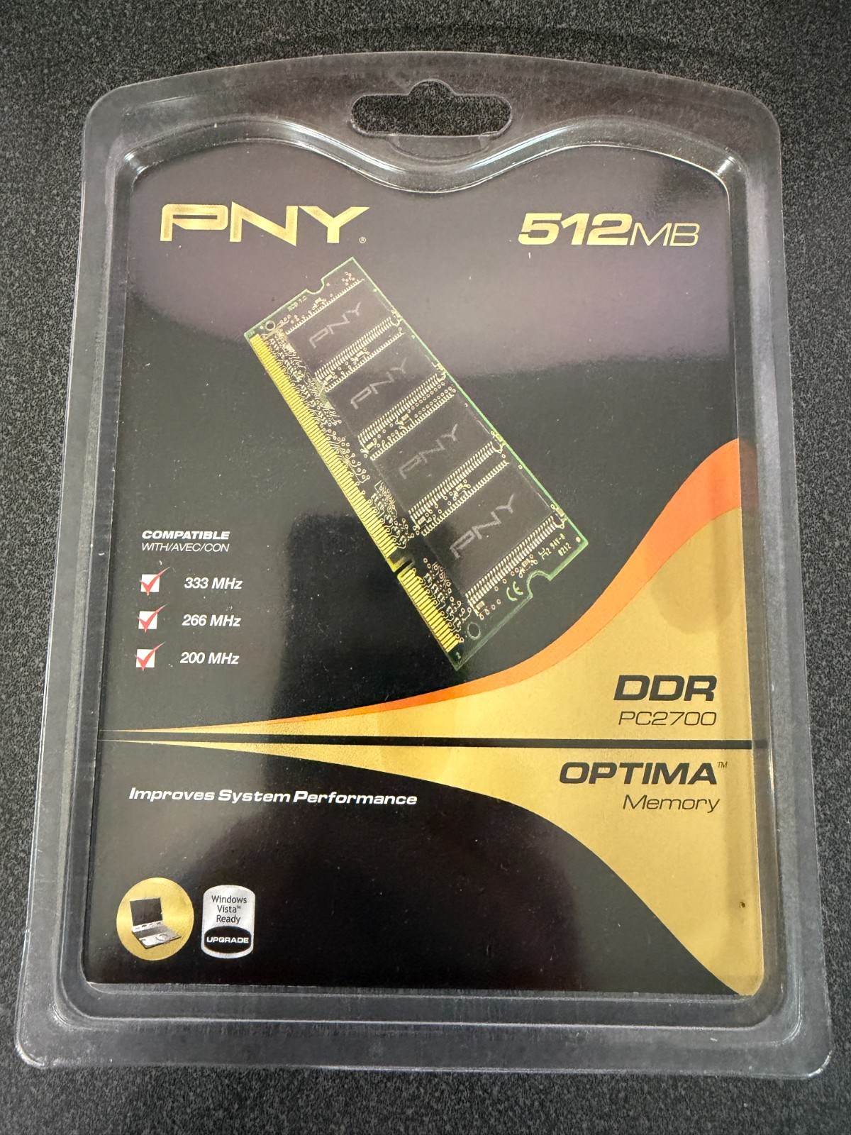 PNY Optima 512MB DDR PC2700 Desktop Memory