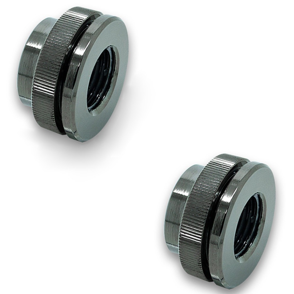 EKWB EK-AF Pass-Through Fitting G1/4″ – Black Nickel – 2 PACK