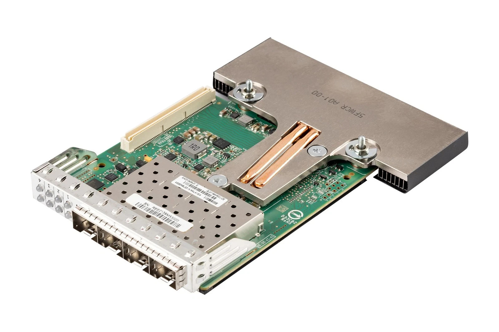Dell QL41164 Quad-Port 10GB SFP+ Network Daughter Card Dell P/N: 0XVVY1