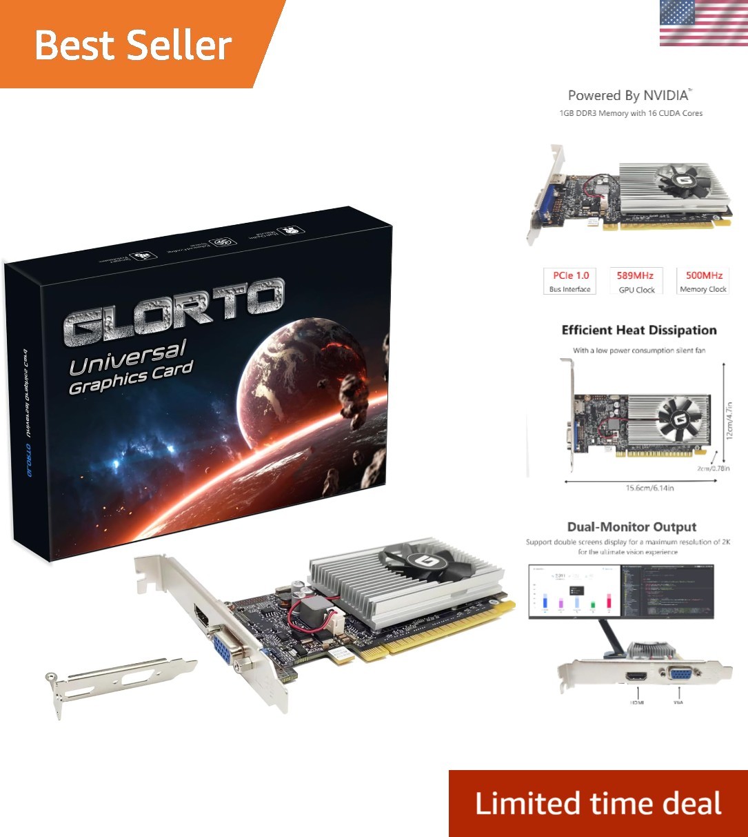 NVIDIA GeForce GT 210 1GB Entry-Level GPU – Perfect for HTPC and Casual Gaming