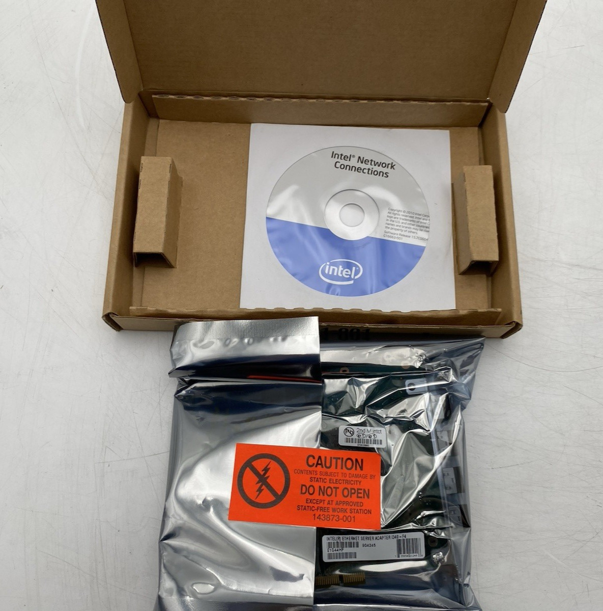 LOT OF 2 Intel I340-F4 4-Port PCIe Ethernet Server Adapter