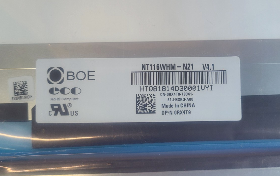Lot of 7 NEW BOE NT116WHM-N21 V4.1 Matte 1366×768 LCD 11.6″ 30pin Displays