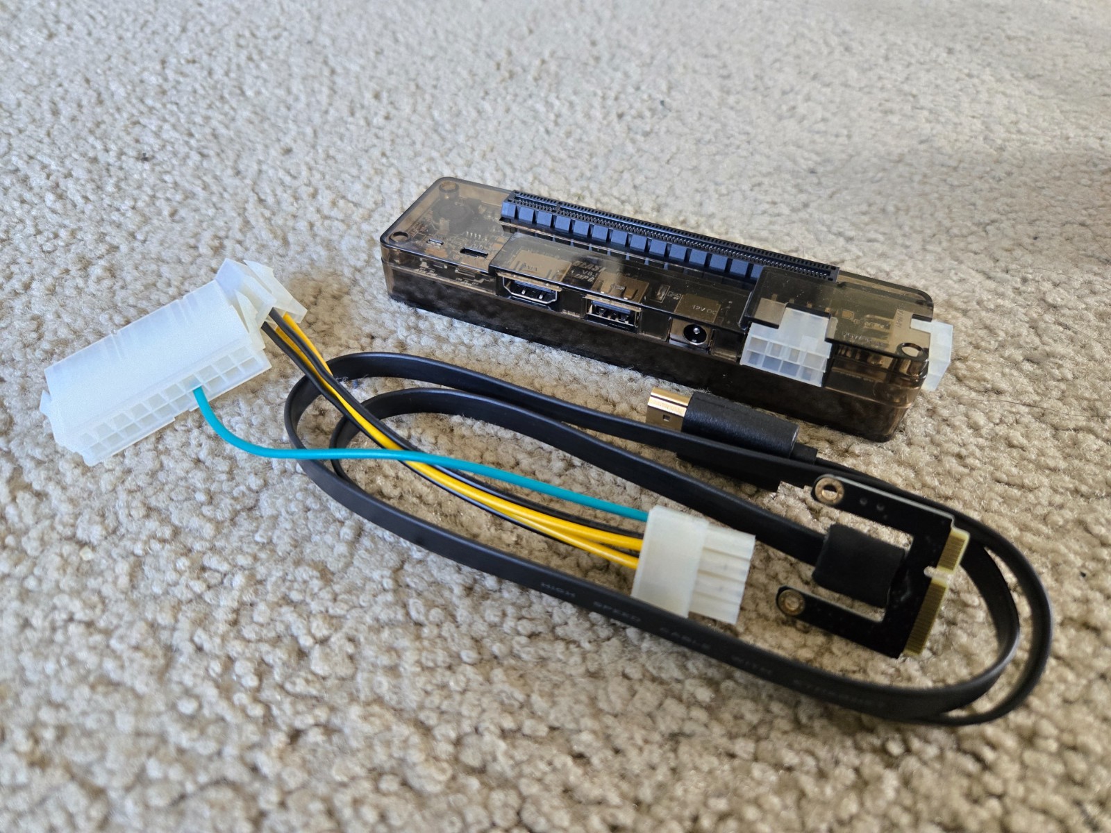 Laptop External Independent Video Card Dock for Mini PCI-E Without Power Supply