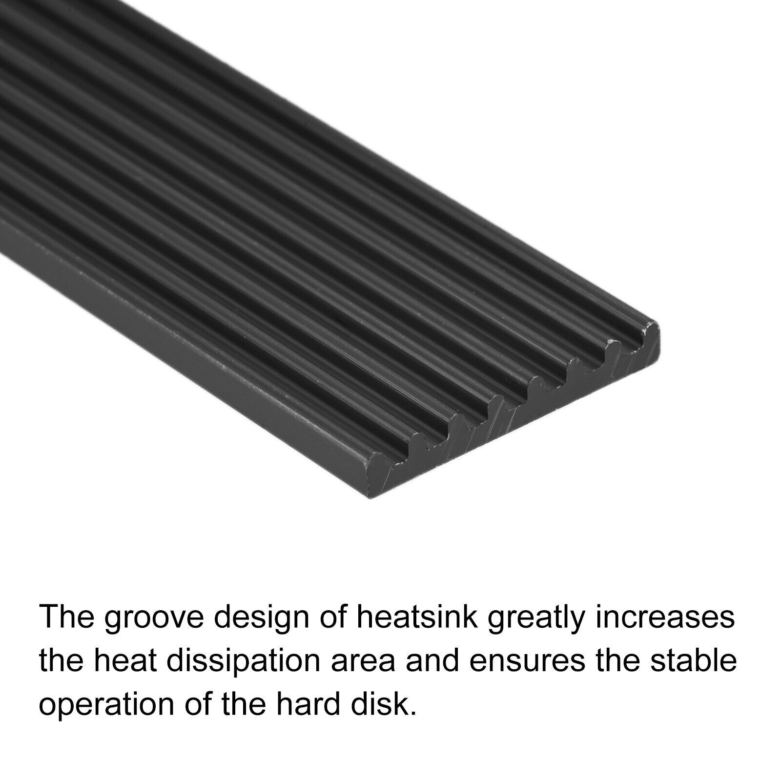 Hot Selling 2PCS M.2 2280 Nvme SSD Heatsink Cooler with 1mm Black Thermal Pad