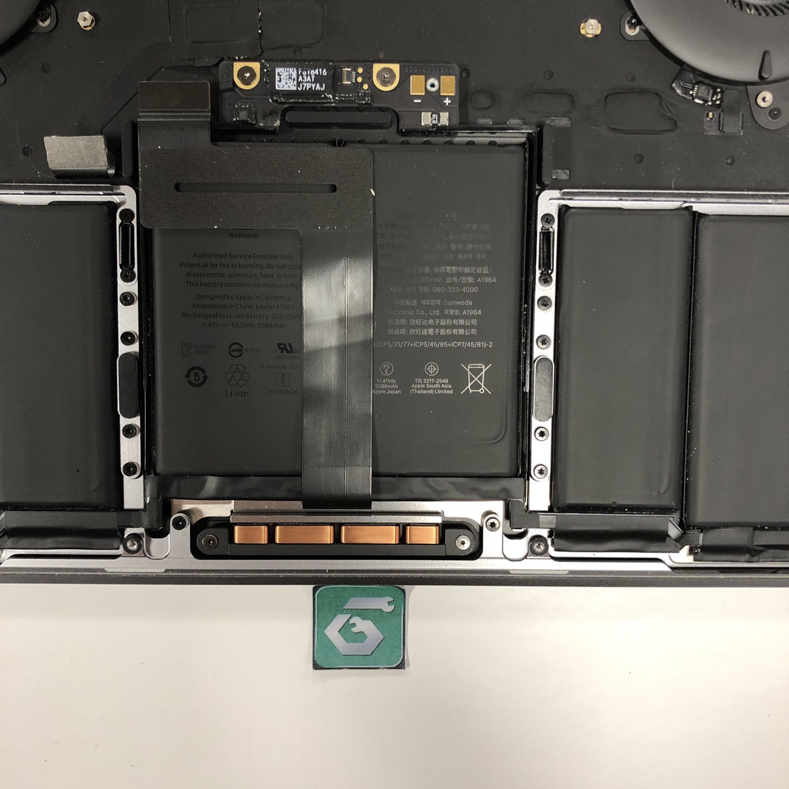 Apple MacBook Pro 13” Genuine OEM A1989 2018 Top Case Space Gray *B Grade*