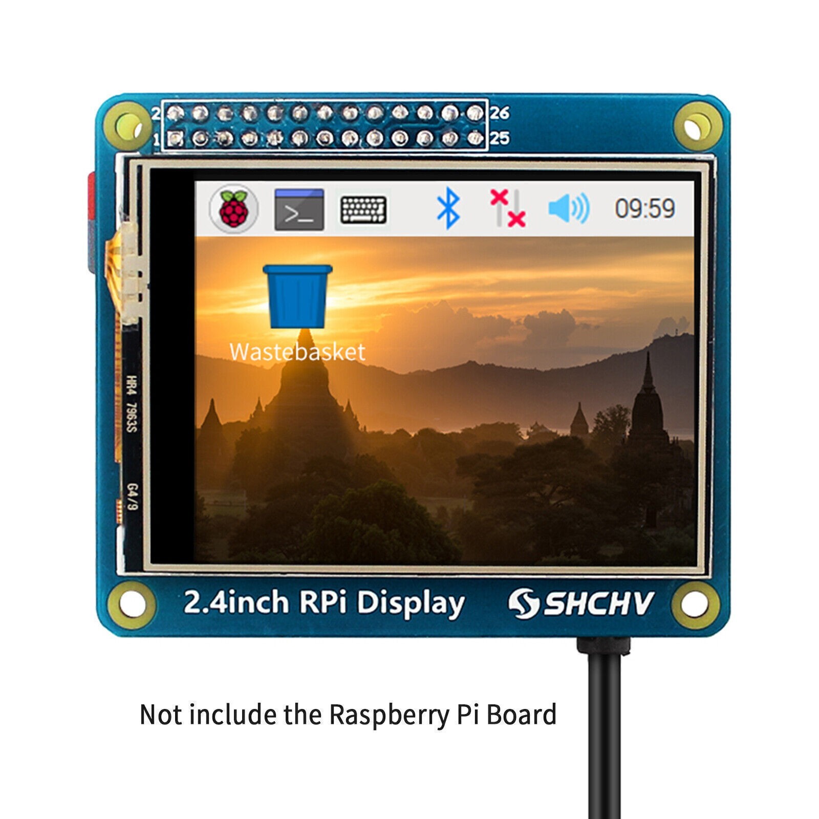 2.4″ Touch Screen TFT LCD 320*240 Pixel Display for Raspberry Pi 4B 3B+ Zero 2 W