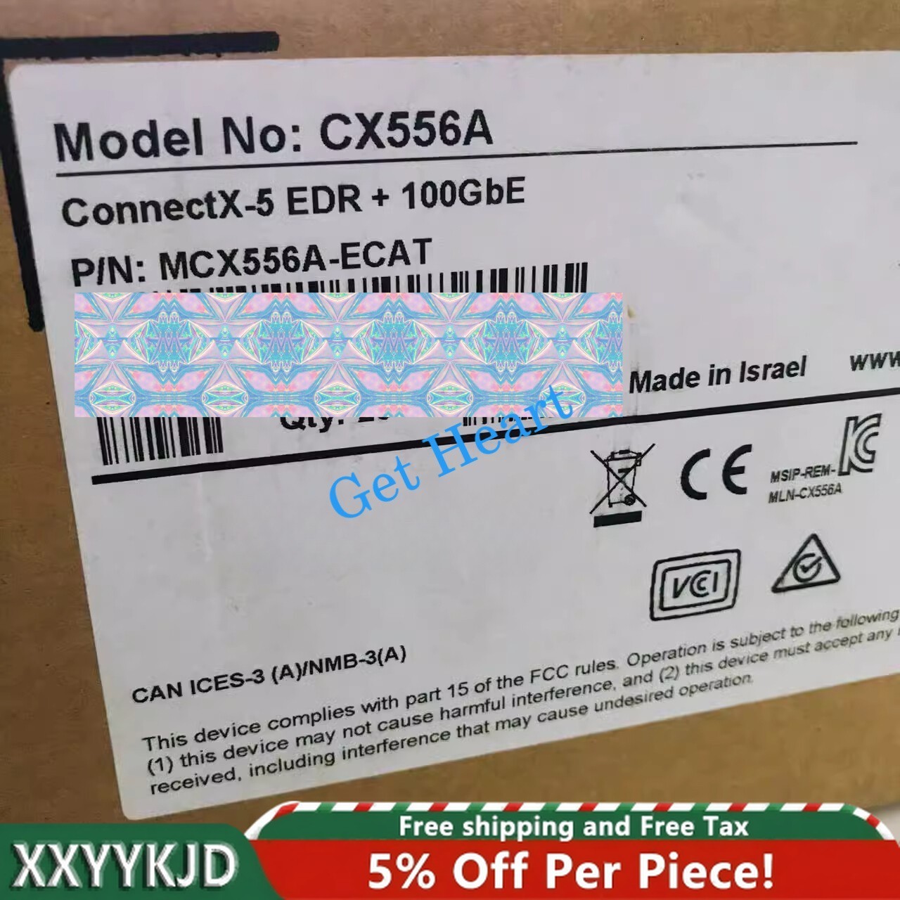 Mellanox MCX556A-ECAT ConnectX-5 VPI Adapter Card EDR IB 100GbE Dual-Port QSFP28