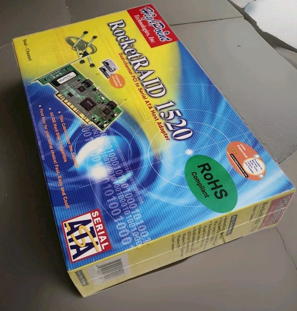 HighPoint Rocket RAID 1520 2- Channel 32bit, 33MHz PCI SATA Controller