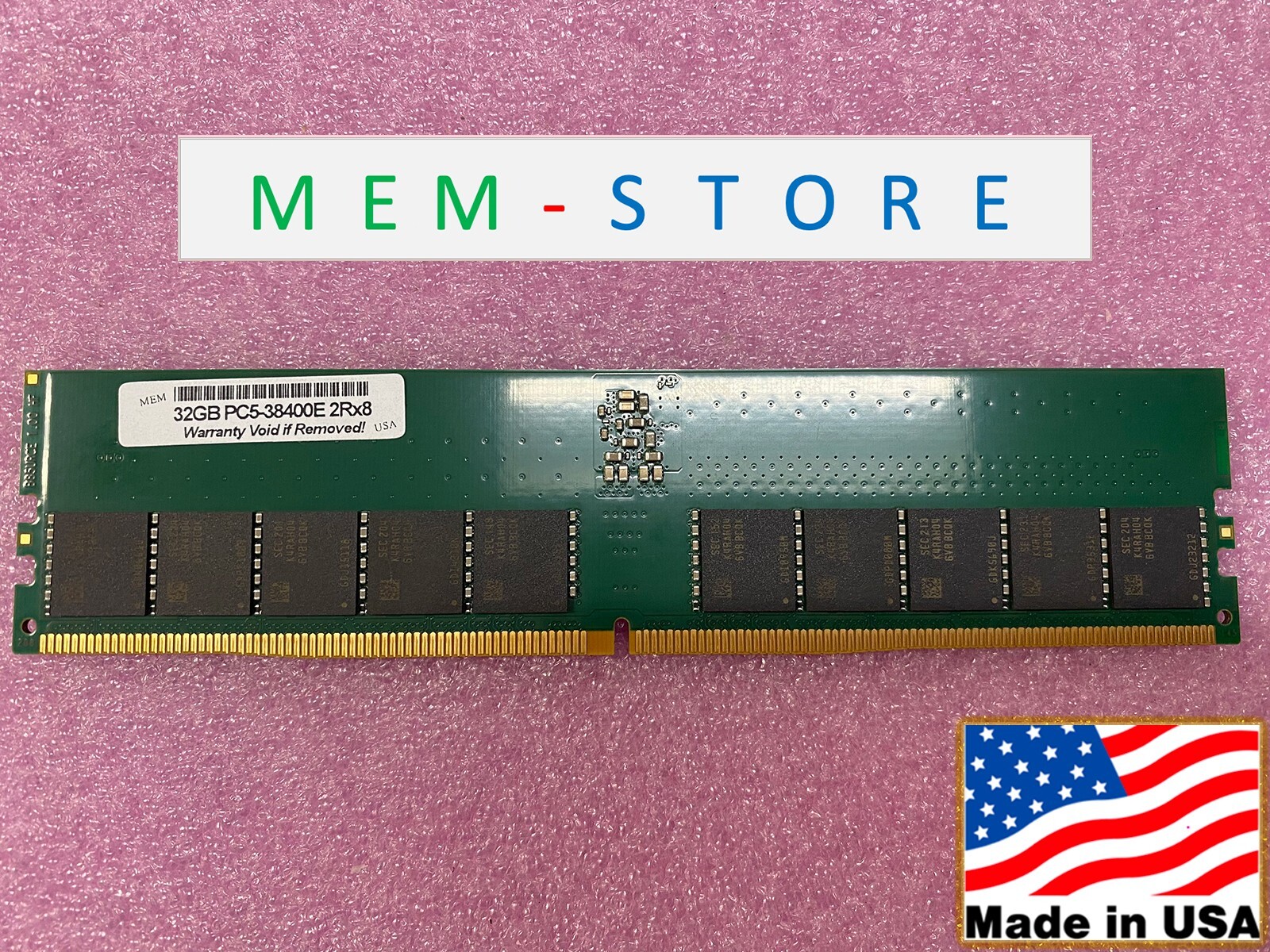 32GB DDR5-4800MHz ECC UDIMM Samsung Chips RAM Compatible with Servers Memory