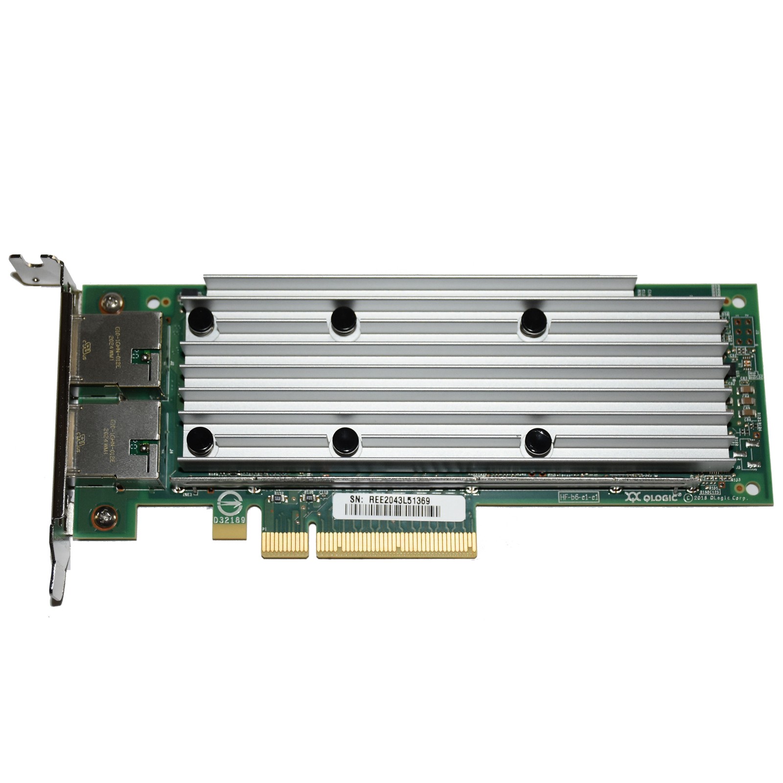 Dell Qlogic QL41162HLRJ Dual-Port 10GBASE-T PCI-E 3.0×8 Network Card LP 2J3X7