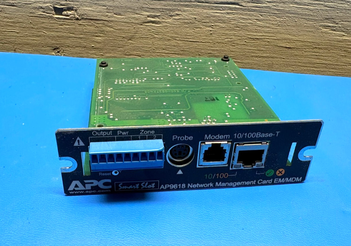 APC Smart Slot AP9618 Network Management Card EM/MDM 640-0826B-13