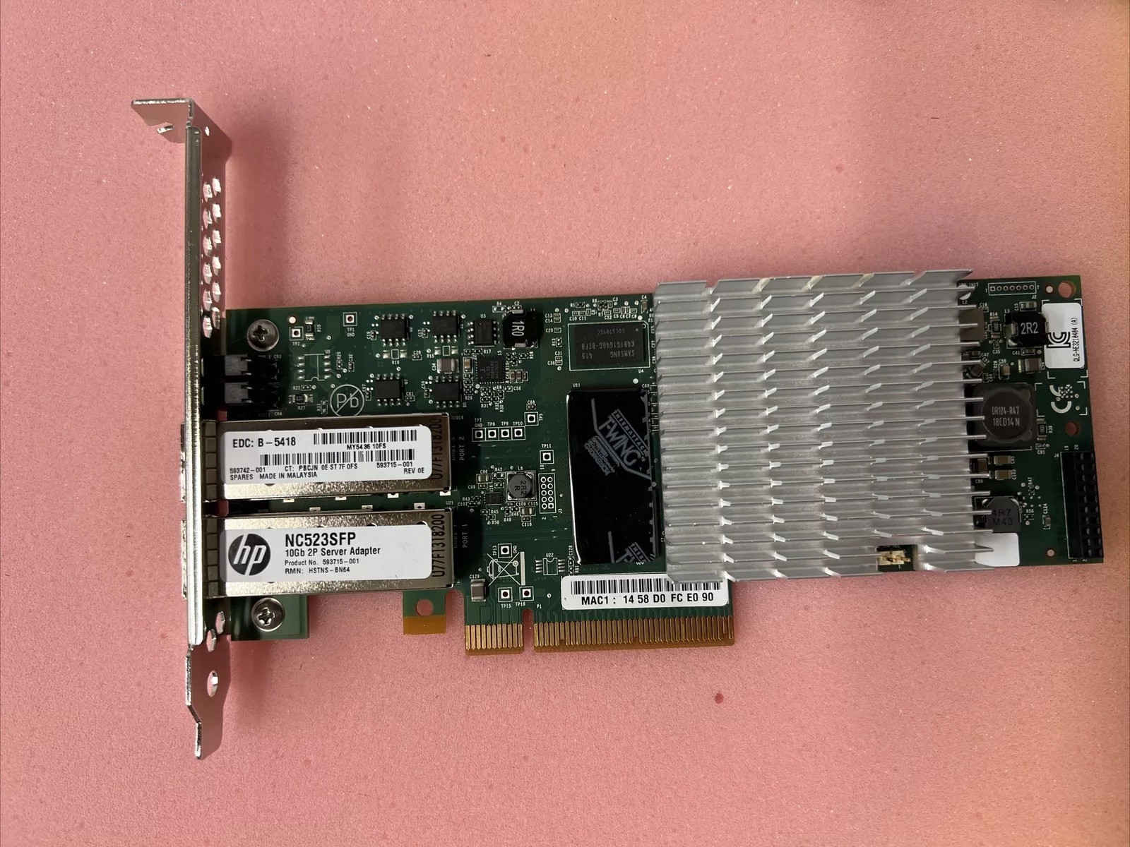 HP QLE3242-HP NC523SFP 2-Port 10GB Server Adapter Cards (High Profile) FREE SH