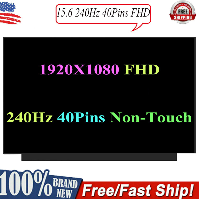 A++ 15.6″ Laptop LCD Screen For MSI GS65 Series E-sports game screen 240HZ 40PIN