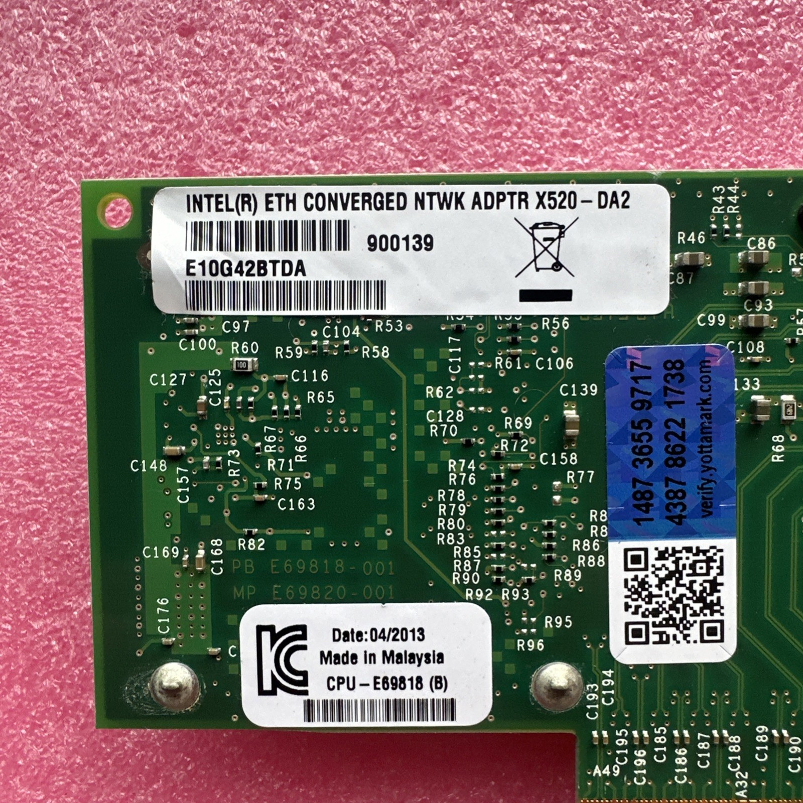 Genuine Intel X520-DA2 2-Port 10Gbps SFP Network Server Adapter✅LOW Profile✅
