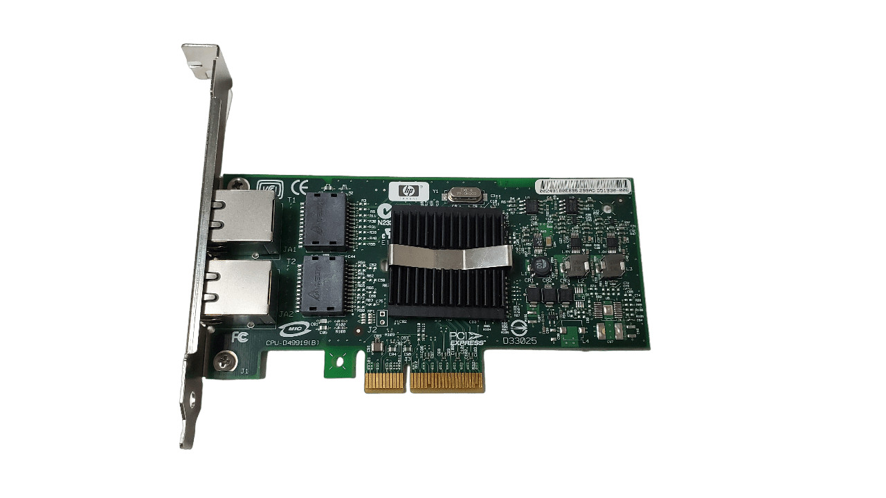 HP NC360T Dual Port 1GB Network Adapter 412646-001 Full Height Bracket