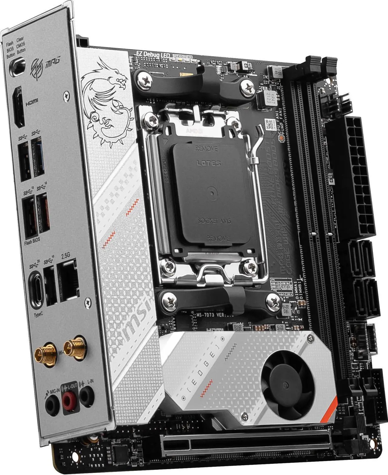(Factory Refurbished) MSI MPG B650I EDGE WIFI AM5 AMD DDR5 Mini ITX Motherboard