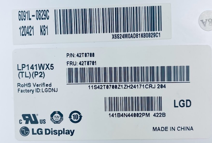 LG LP141WX5(TL)(P2) TFT LCD Screen