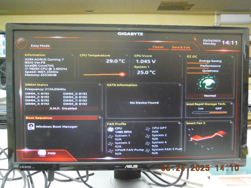 Gigabyte X299 AORUS Gaming 7 Intel Motherboard | LGA 2066 | DDR4 | I/O Shield