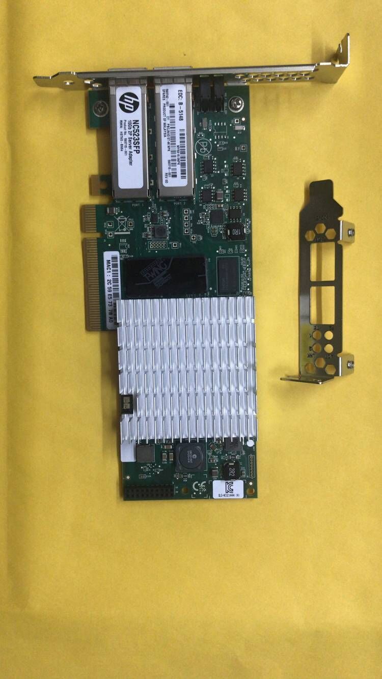 HP NC523SFP Dual Port 10GbE 593717-B21 593742-001 593715-001 PCIe Server Adapter