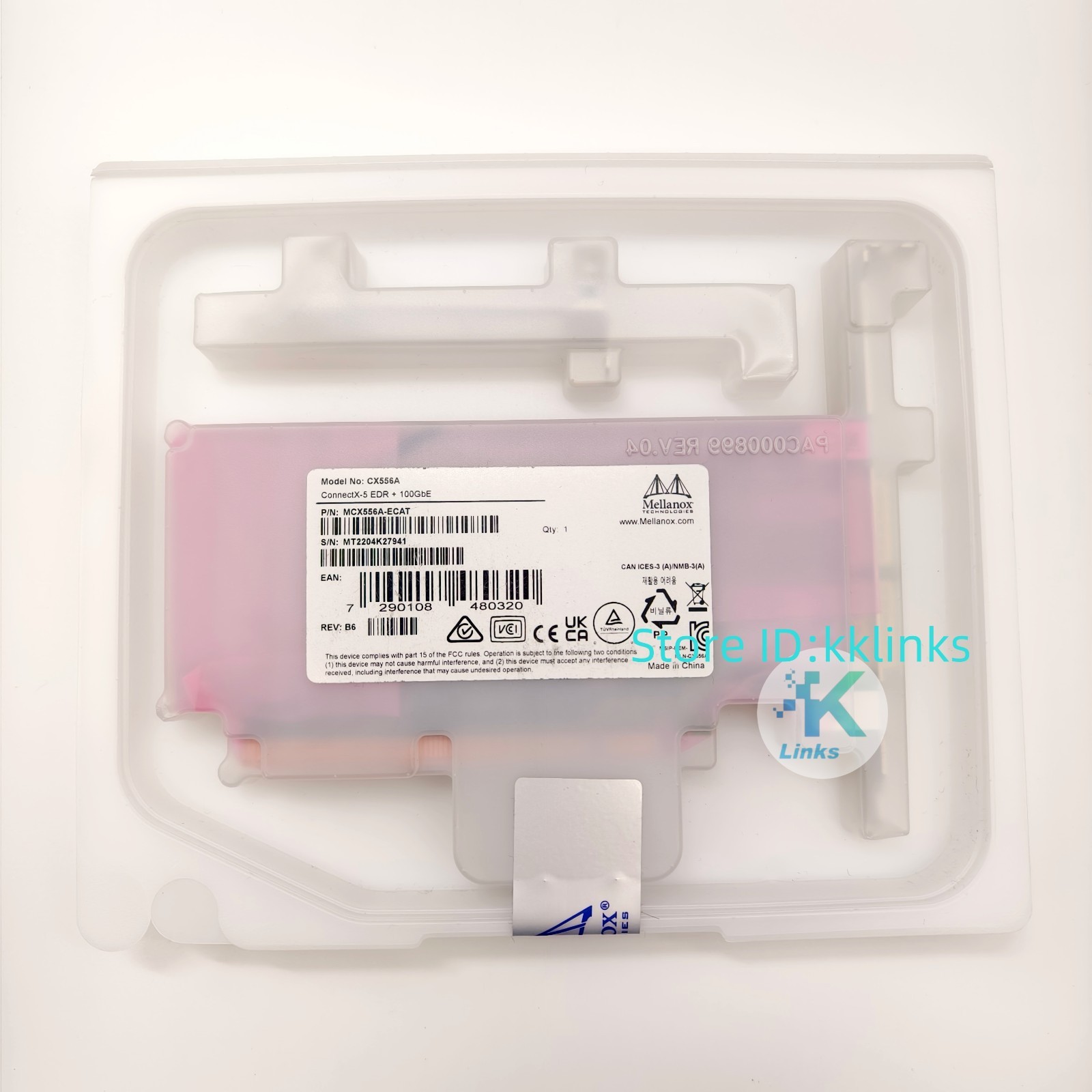 MCX556A-ECAT Mellanox ConnectX-5 VPI EDR IB 100GbE Dual-Port QSFP28 Network Card