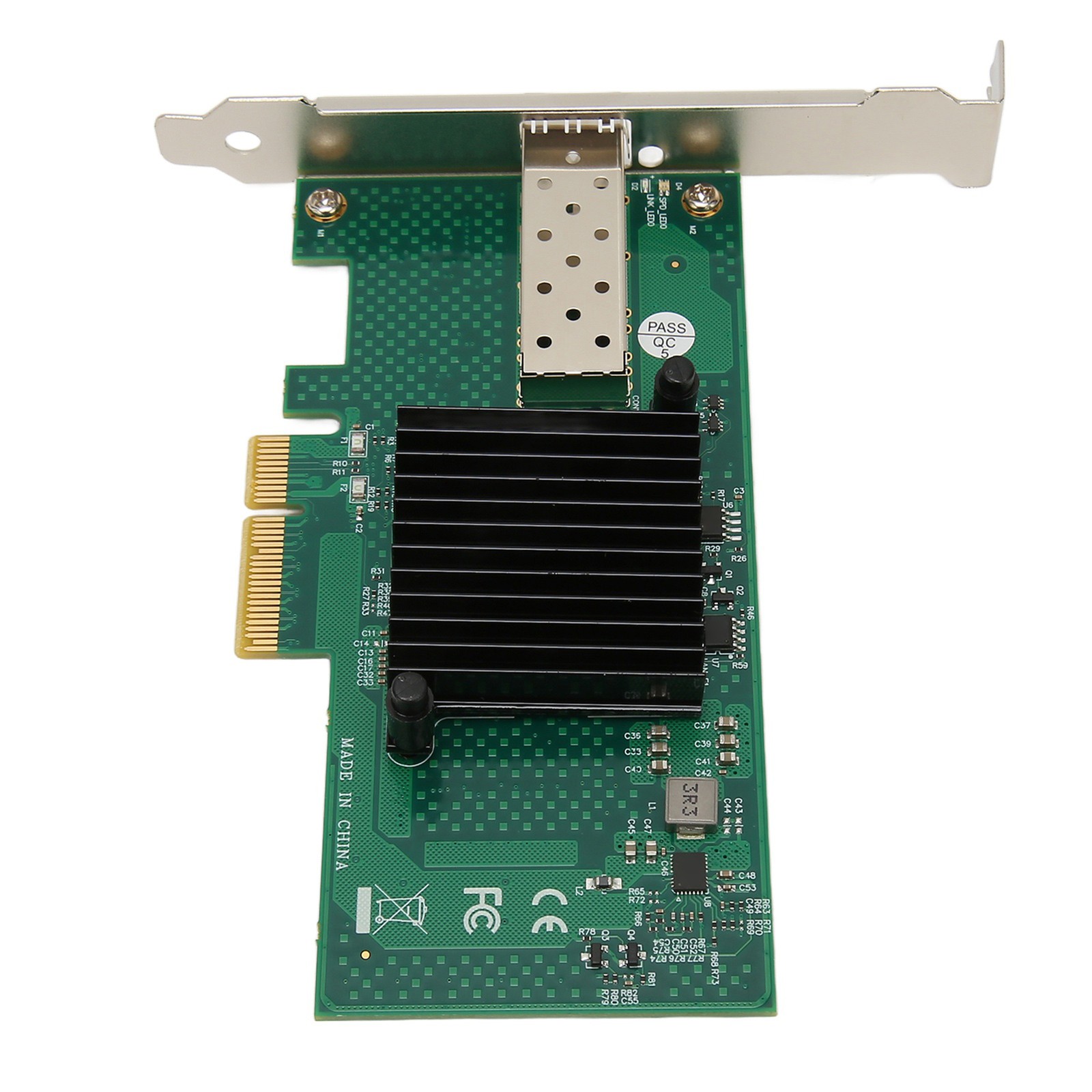 PCIe Network Card 10000Mbps PCI Express X4 5.0GT/s SFP LC Optical Fiber Gigabit