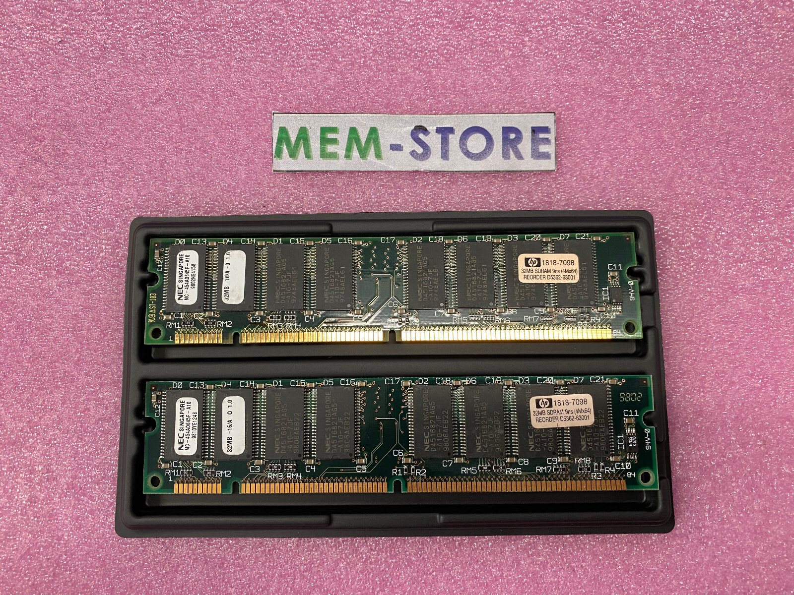 2*32MB SDRAM PC100 Non ECC Unbuffered 168pin 3.3V Memory 2×8 2clock for Desktops