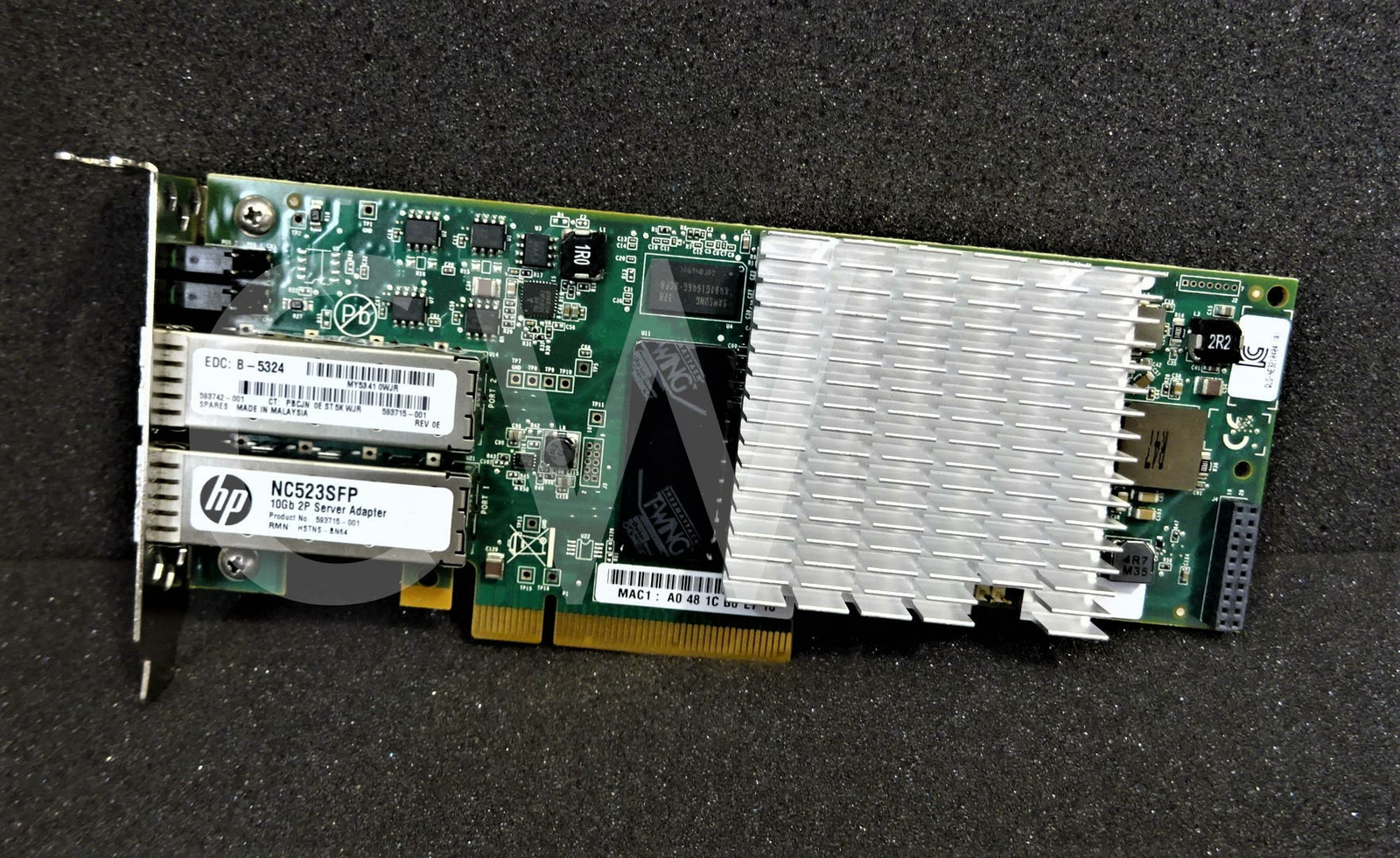 593742-001 HP NC523SFP DUAL PORT 10Gb SERVER NETWORK ADAPTER QLE3242-HP