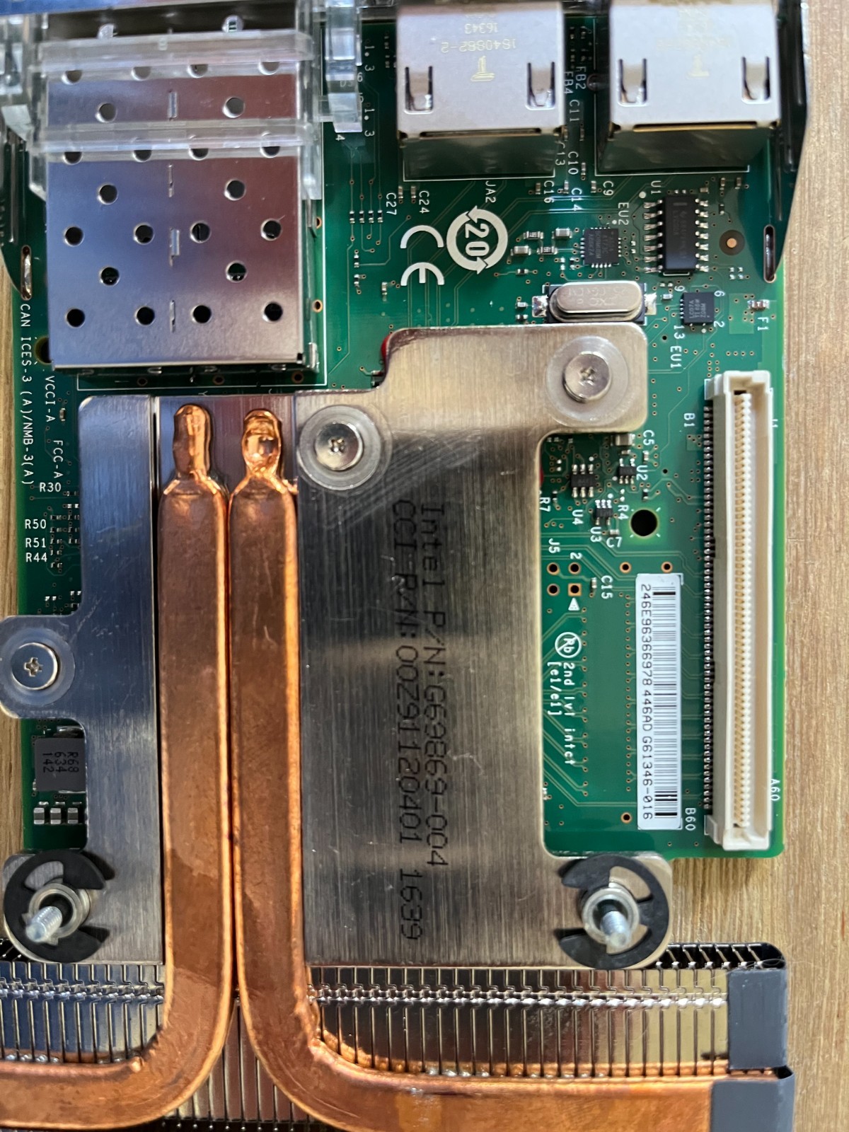 Dell Intel X520 Dual 10Gb SFP & I350 Dual 1Gb RJ45 rNDC (C63DV)