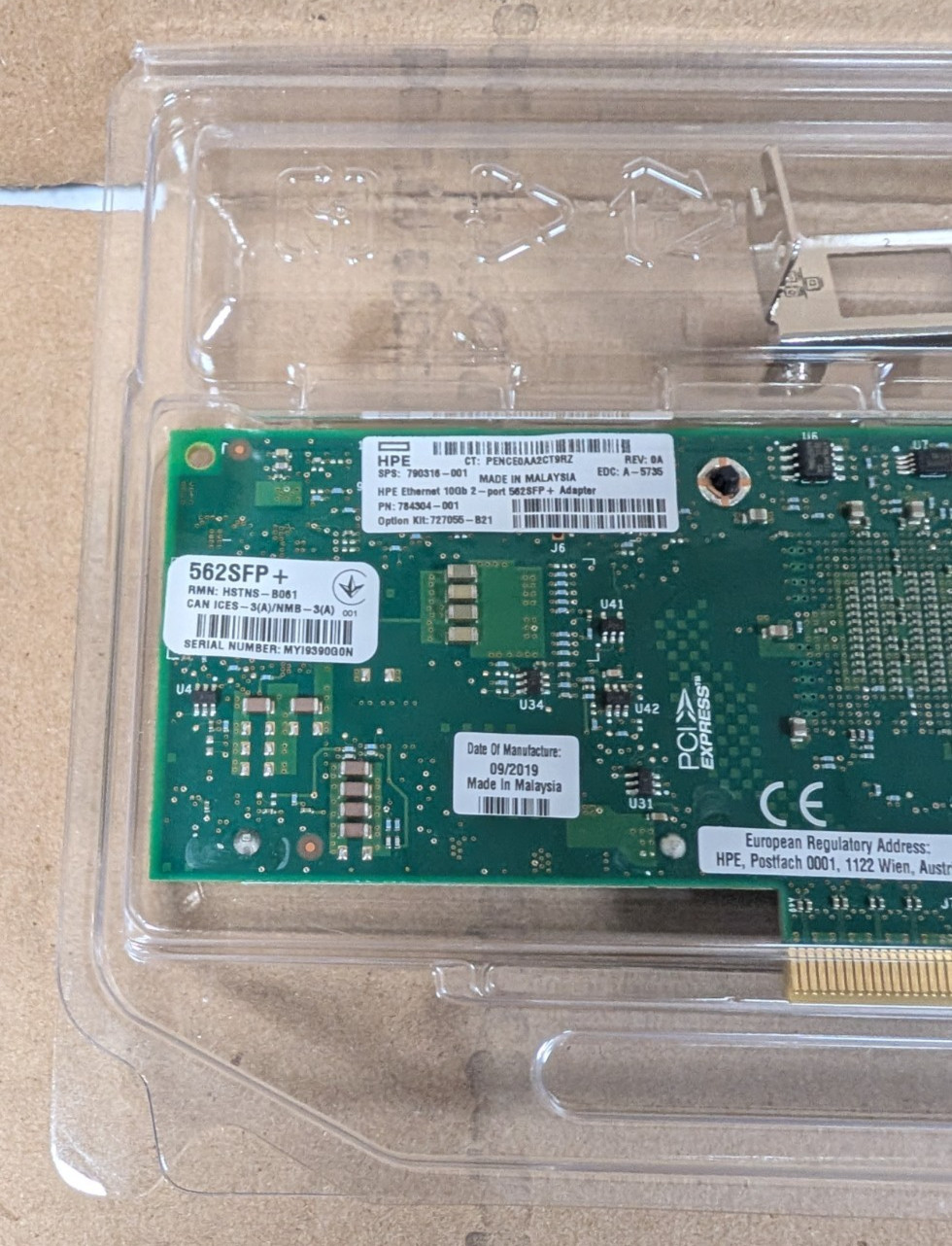 (OPEN BOX!) HPE 790316-001 10GB 2-Port 562SFP+ Adapter