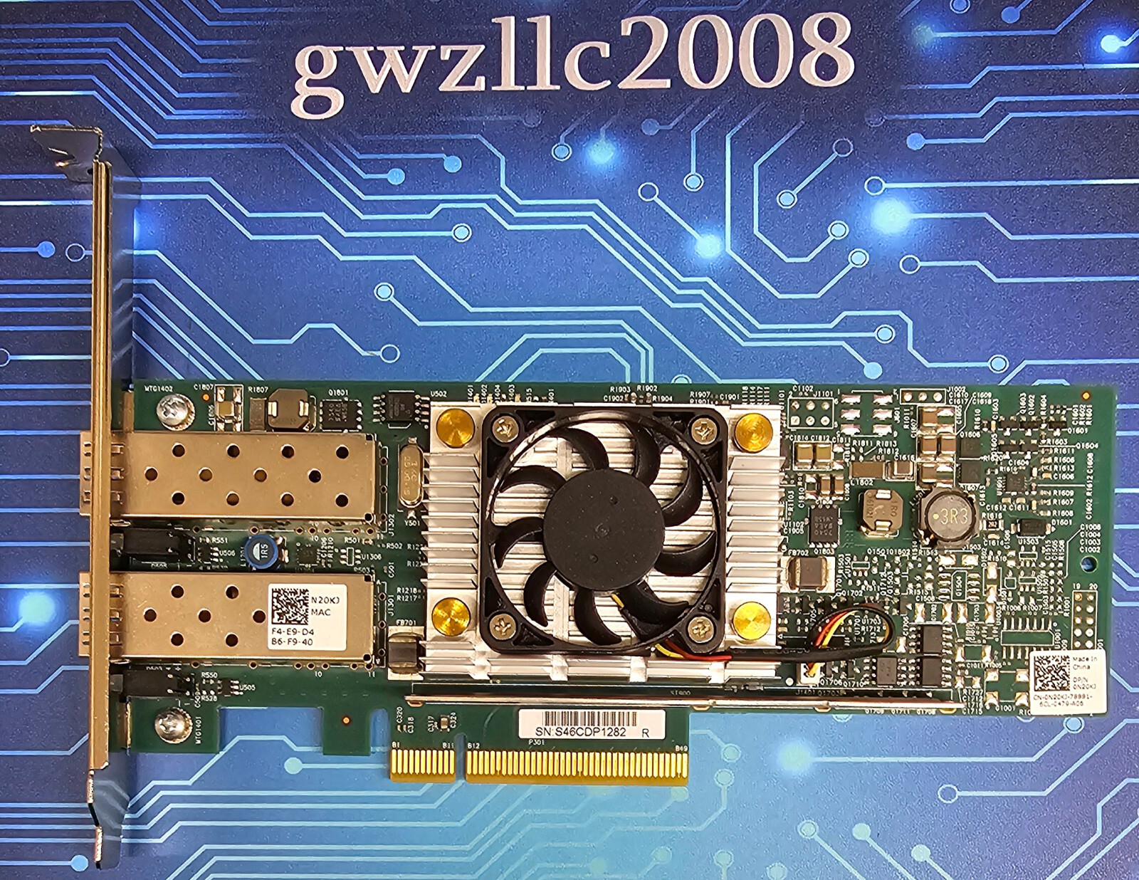0N20KJ DELL BROADCOM 57810 10GB DUAL PORT PCI-E SFP+ NETWORK CARD N20KJ
