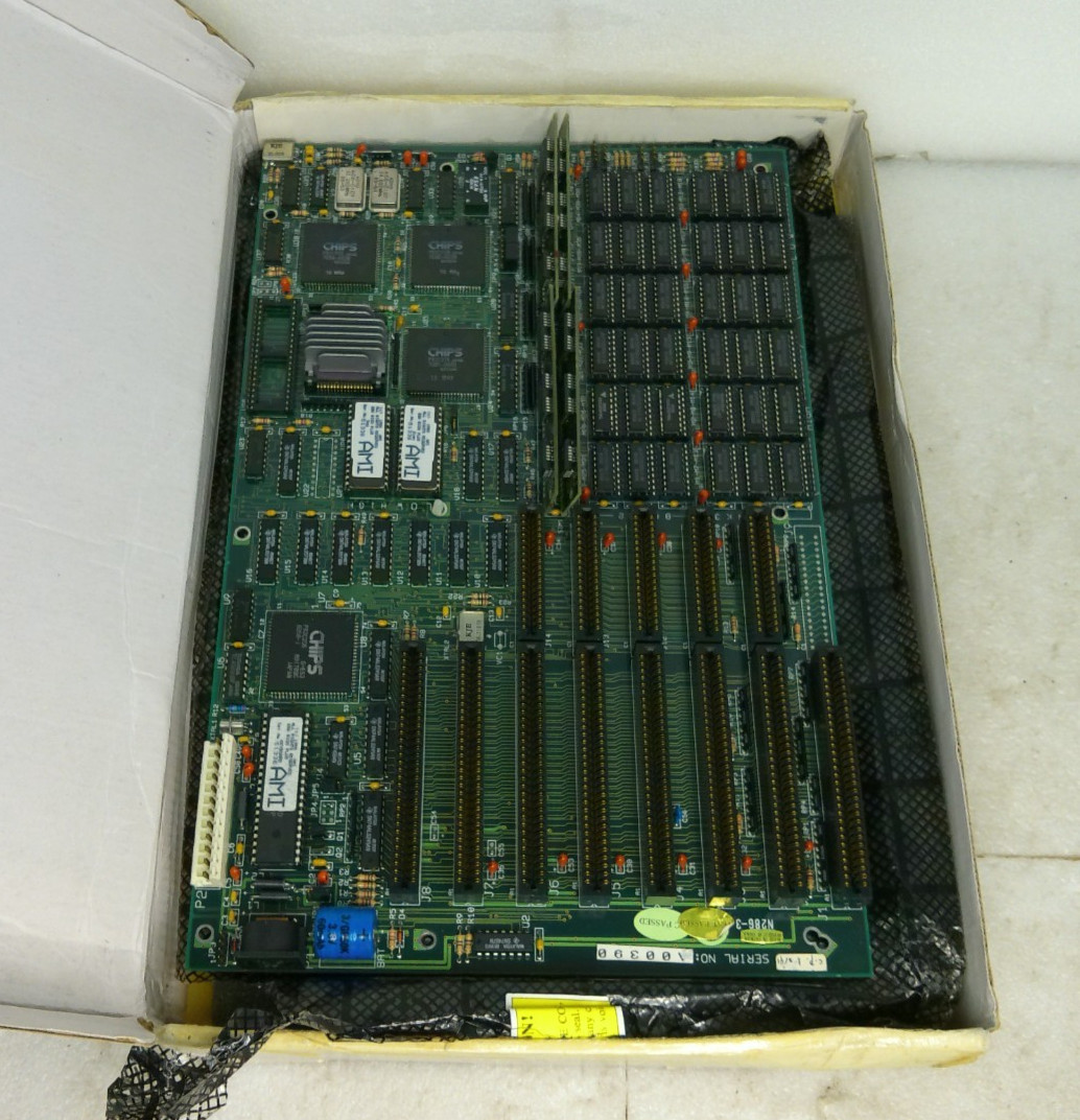 ADDONICS NEAT N286-3 Mainboard 286 Motherboard W/2MB SIPP MEMORY