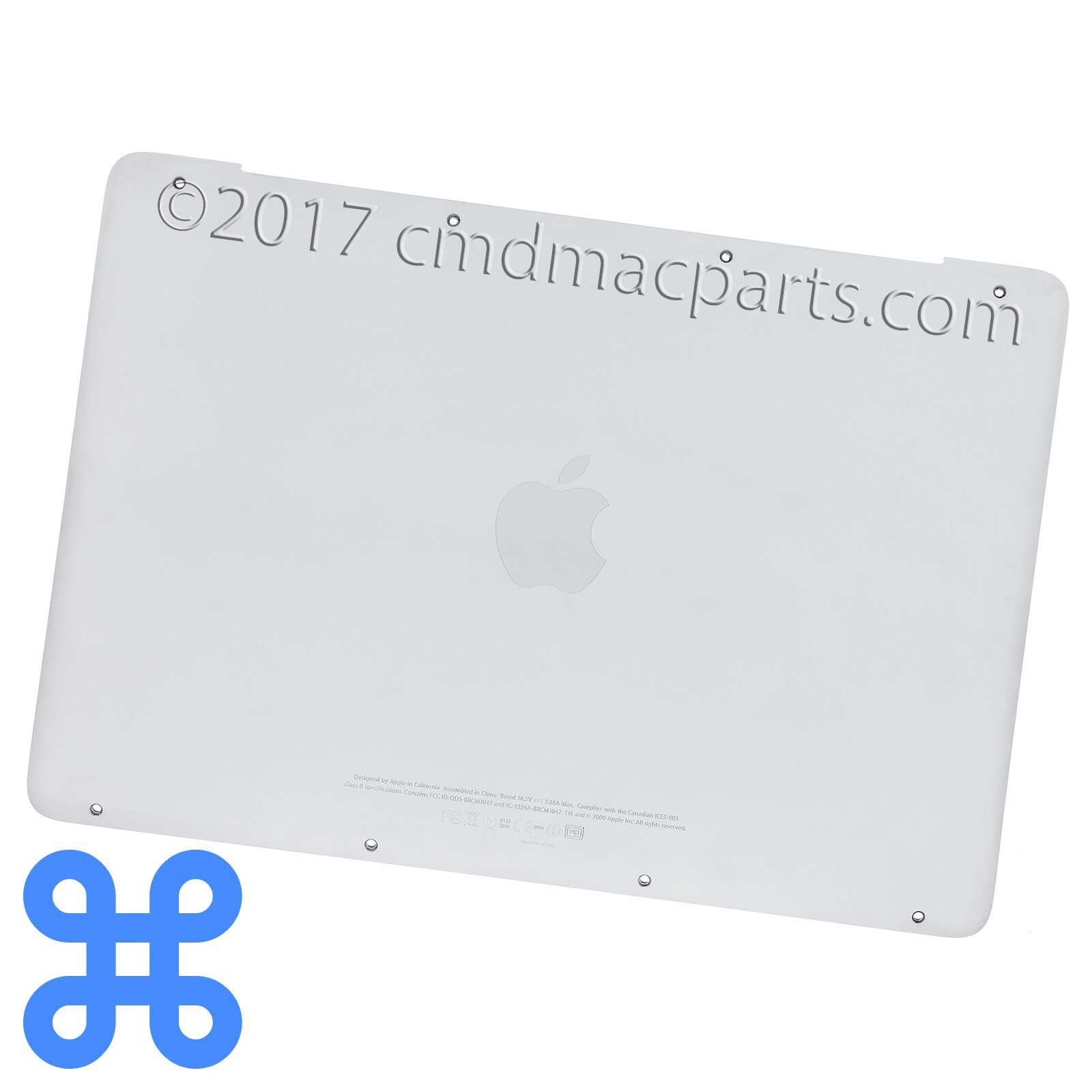 GR_C WHITE BOTTOM CASE COVER – MacBook 13″ Unibody A1342 2009 2010 MC207, MC516