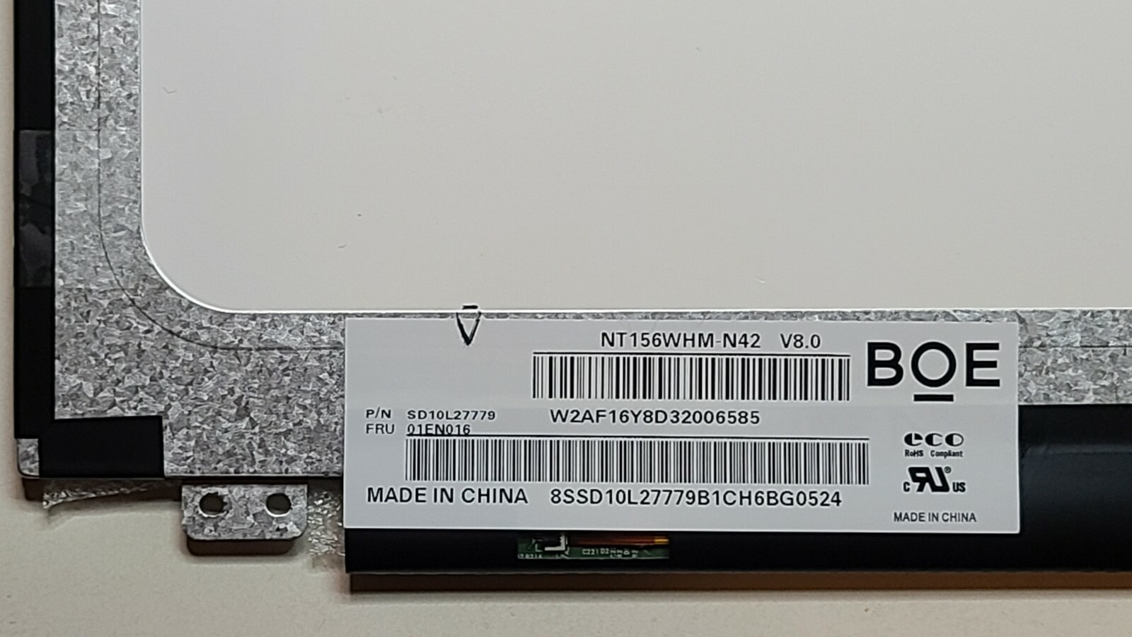 NEW – Original Lenovo IdeaPad E575 15.6″ LED BOE NT156WHM-N42 01EN016 SD10L27779