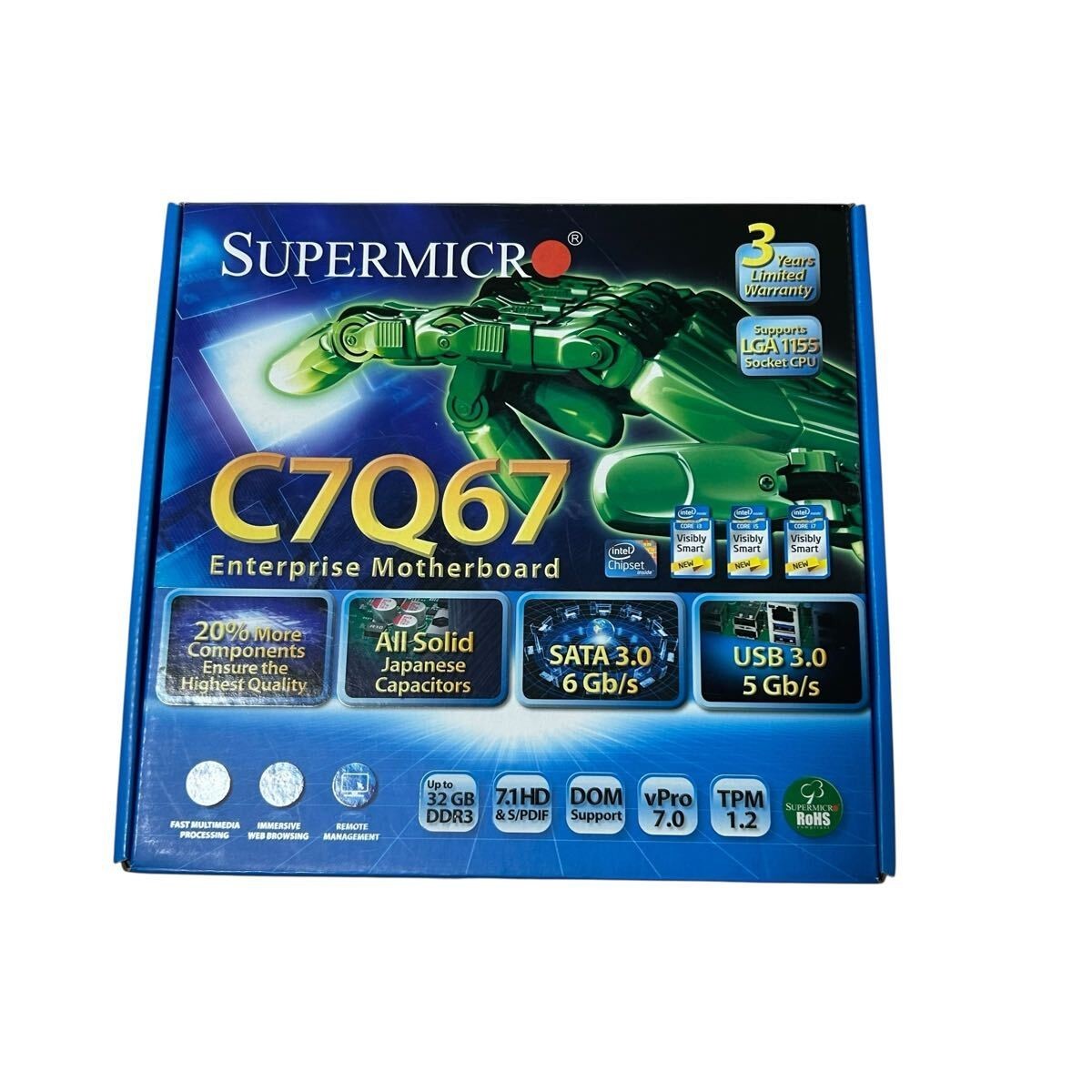 SuperMicro Intel Q57 DDR3 Socket LGA 1155 Micro-ATX MBD-C7Q67-O