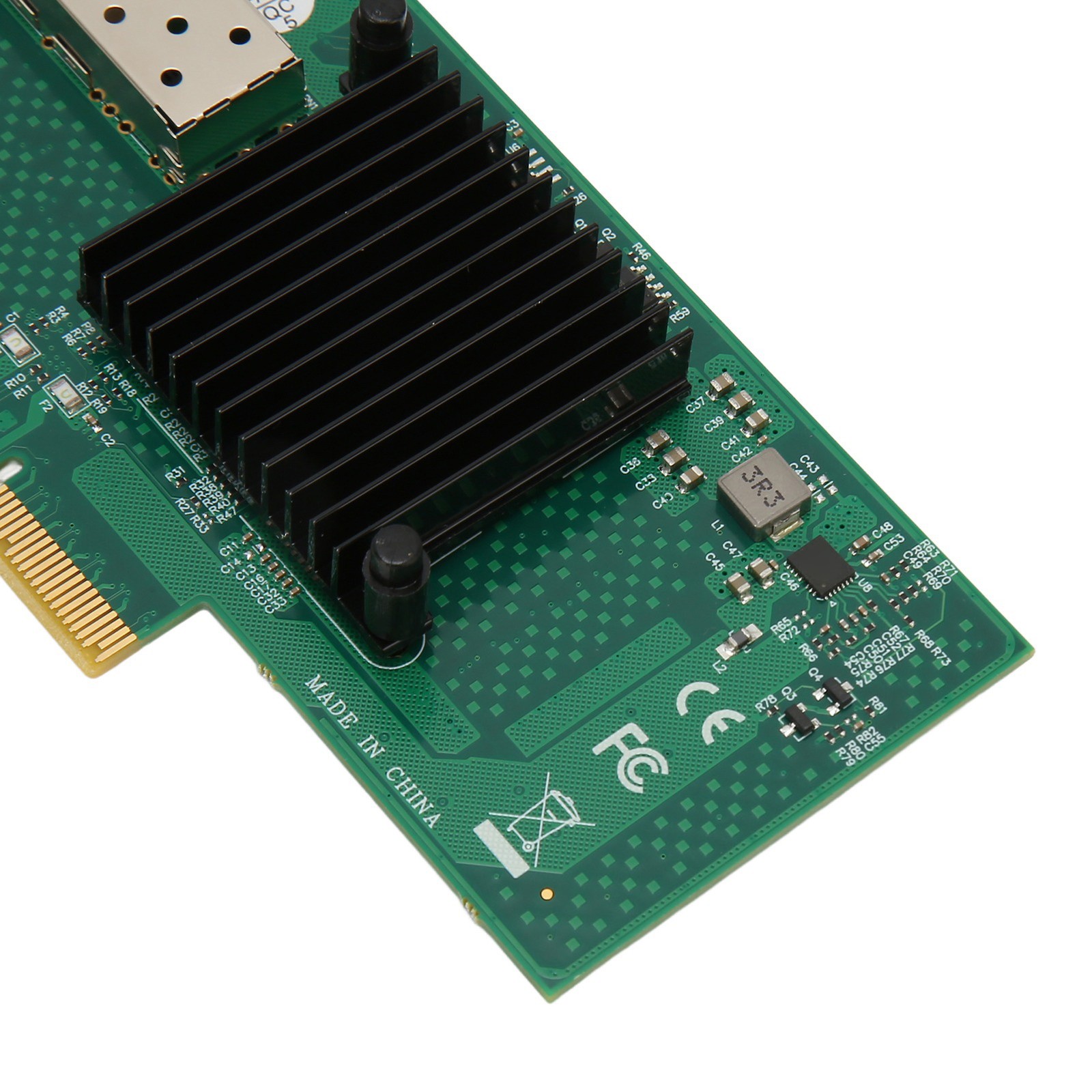PCIe Network Card 10000Mbps PCI Express X4 5.0GT/s SFP LC Optical Fiber Gigabit