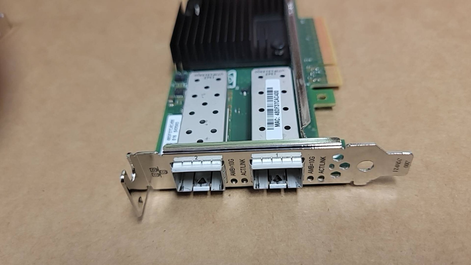 HPE 10Gb 2-port 562SFP+ Ethernet Adapter 790316-001 784304-001 727055-B21 Both