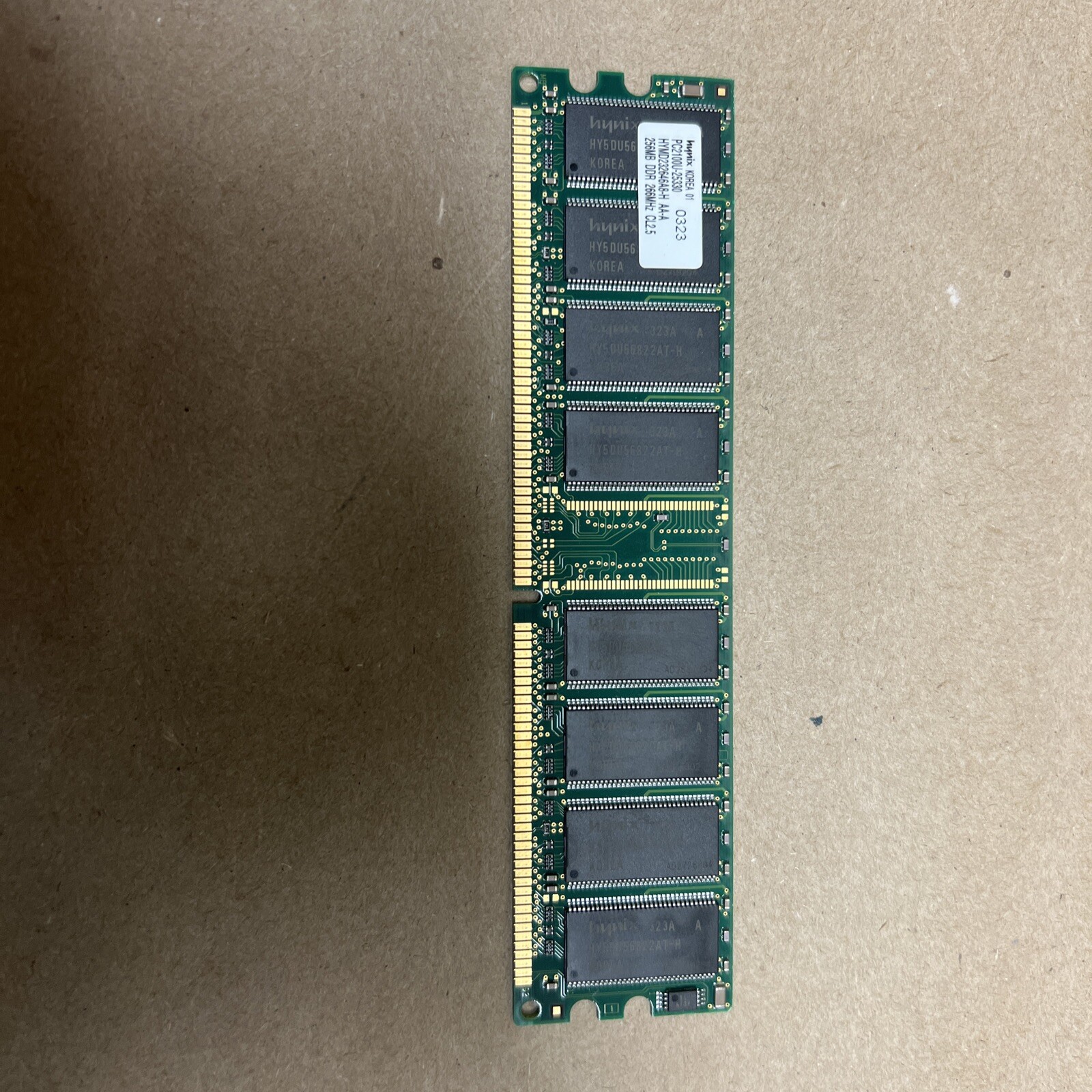 USED hynix 256MB DDR 266MHz CL2.5 PC2100U-25330 0250 – Sony Vaio Memory Stick