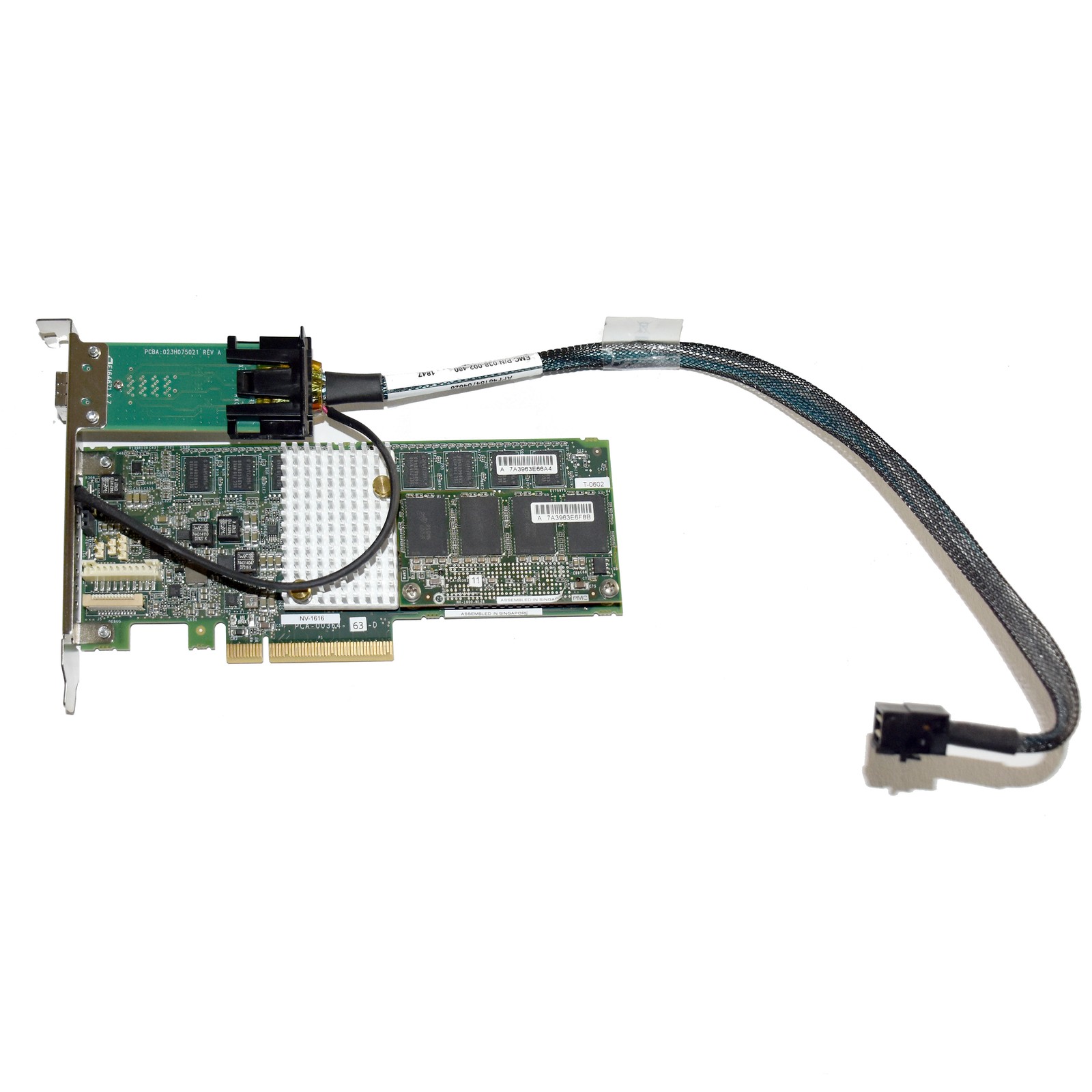 EMC PCA-00364 NVRAM 16GB DDR Mini-SAS HD PCIe 3.0 x8 Accelerator Card NV-1616