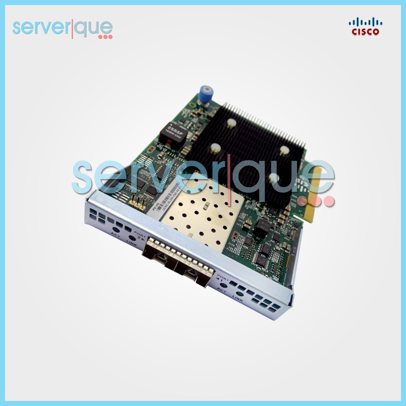 UCSC-MLOM-CSC-02 Cisco 10Gbps Dual-Port PCIe 2.0 x8 SFP+ Network Interface Card