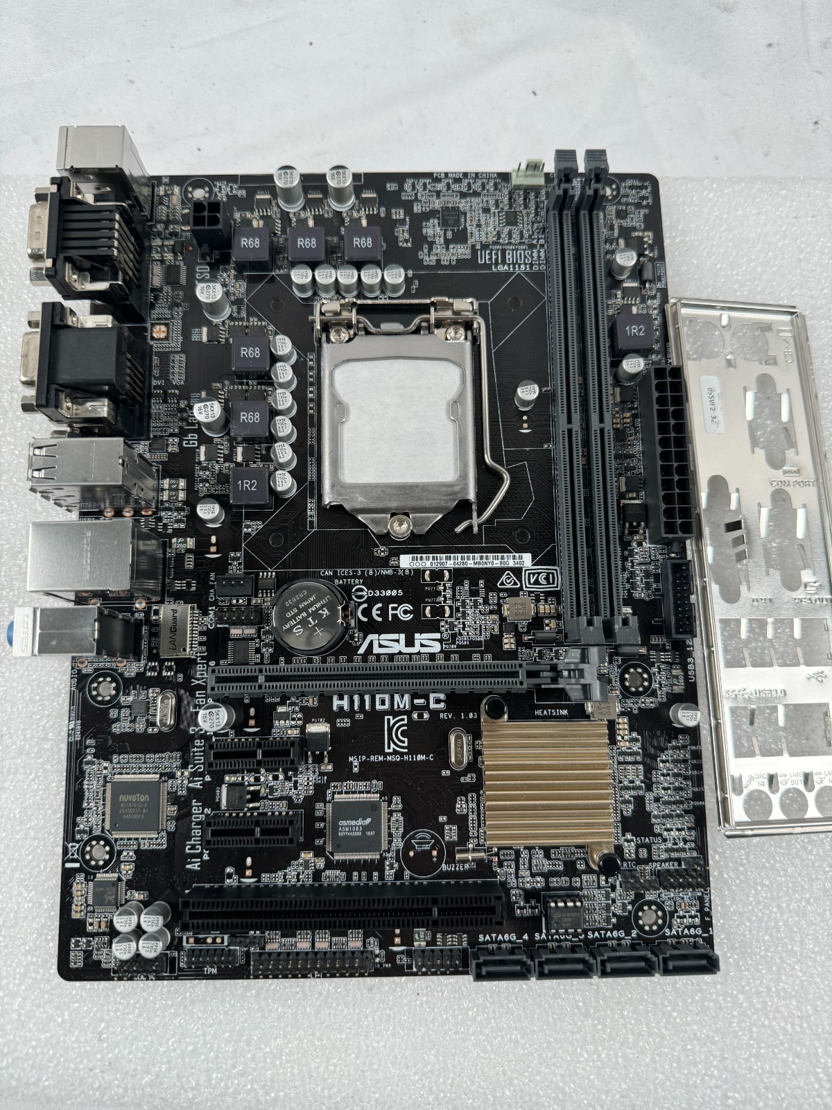 Asus H110M-C LGA 1151 DDR4 SDRAM Desktop MicroATX Motherboard Tested