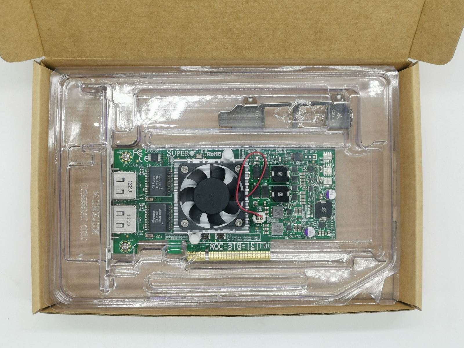 Supermicro AOC-STG-i2T Dual Port 10GbE Ethernet PCI-E Adapter (Intel X540-AT2)