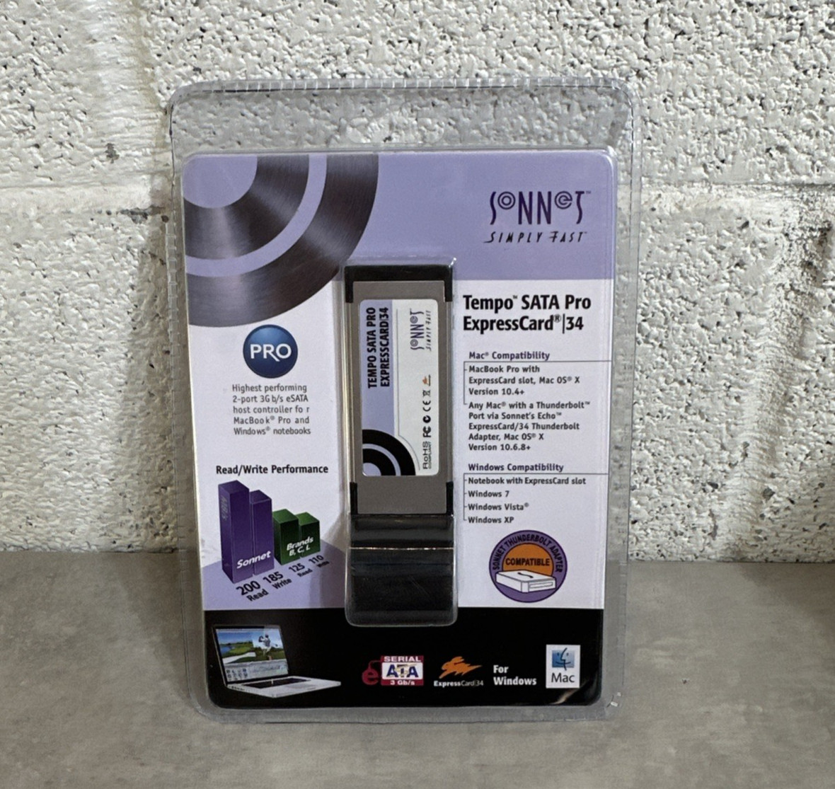 NEW – Sonnet Tempo SATA Pro ExpressCard/34 – 2-Port 3Gb/s eSATA Host Controller