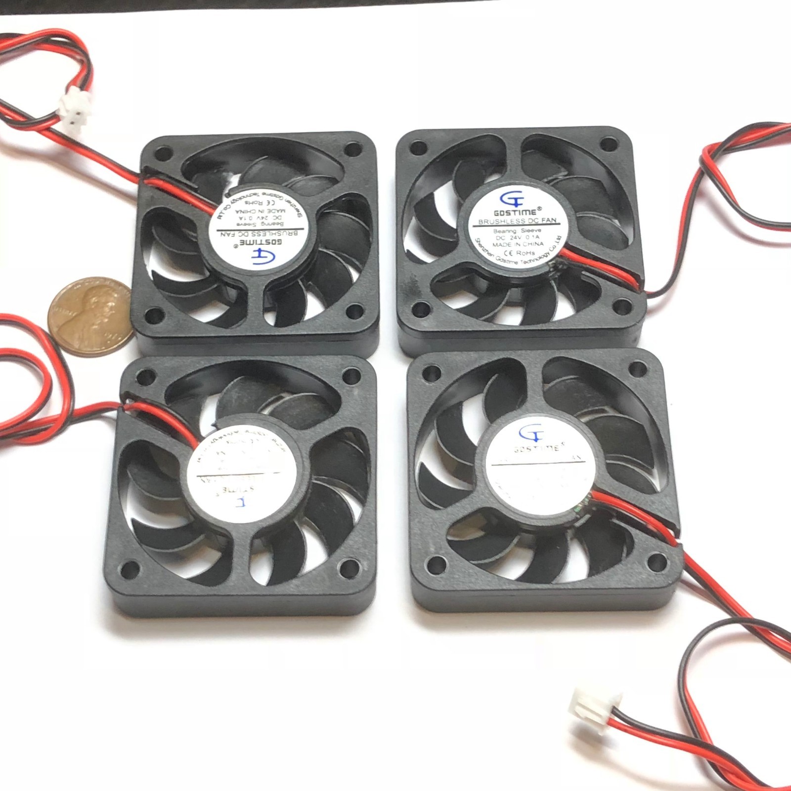 4 Pieces 5010 24V fan 50mm 5cm Extruder Cooling Heatsink Gdstime 3d printer