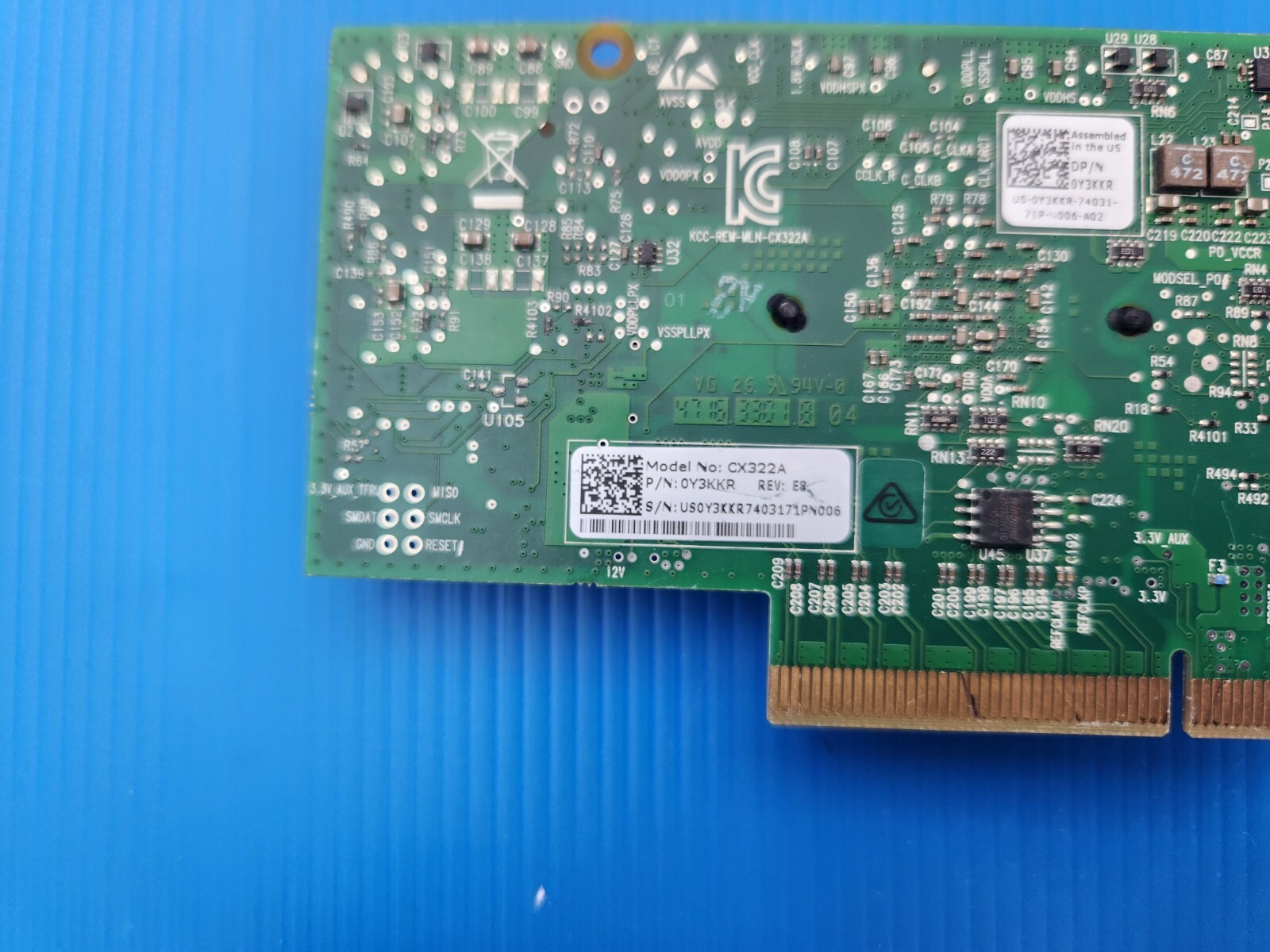 Dell Mellanox 0Y3KKR CX322A Dual Port 10Gbe Low Profile NIC