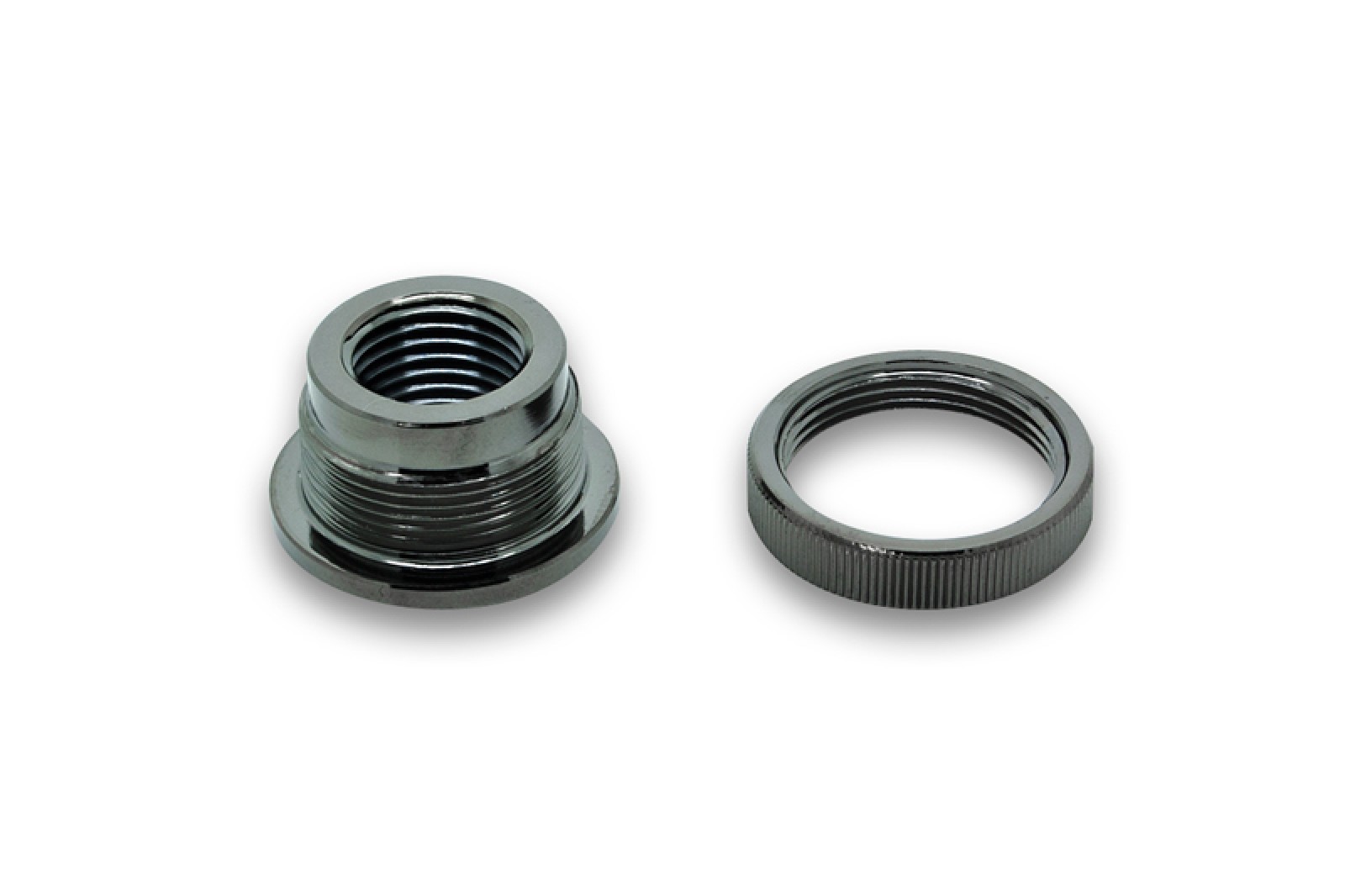 EKWB EK-AF Pass-Through Fitting G1/4″ – Black Nickel – 2 PACK