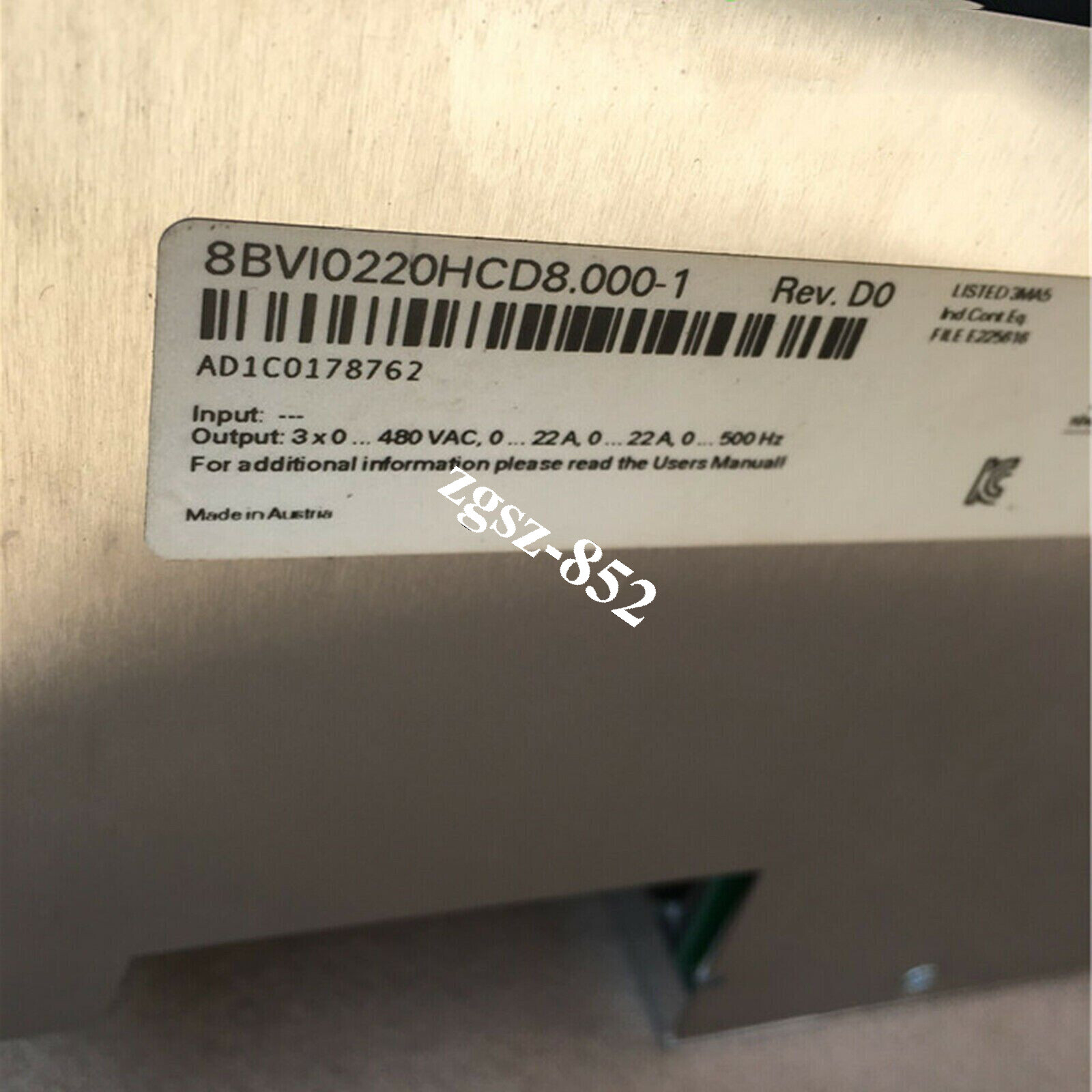1pcs B&R 8BVI0220HCD8.000-1 Tested in Good Condition USED via FedEX or DHL