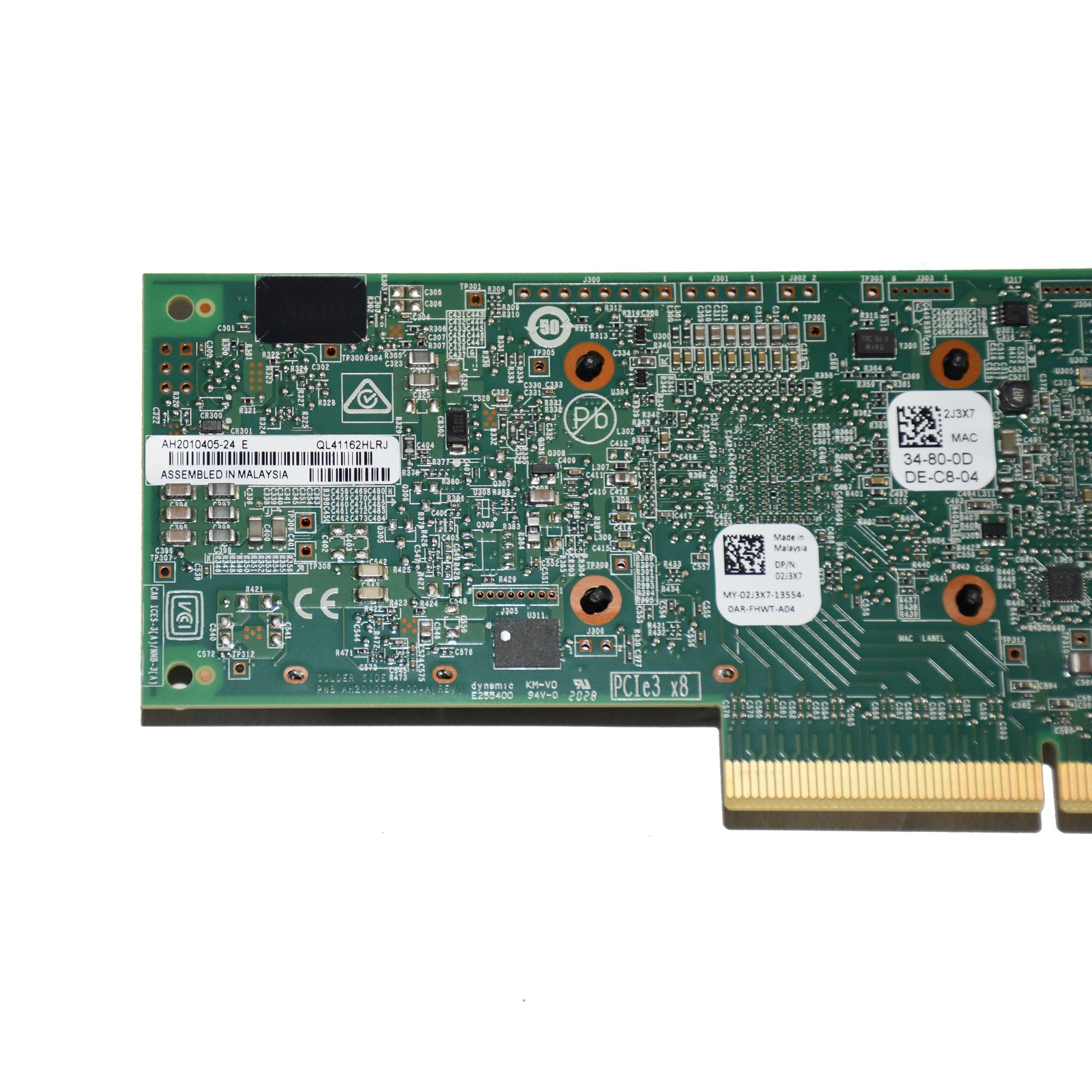 Dell Qlogic QL41162HLRJ Dual-Port 10GBASE-T PCI-E 3.0×8 Network Card LP 2J3X7