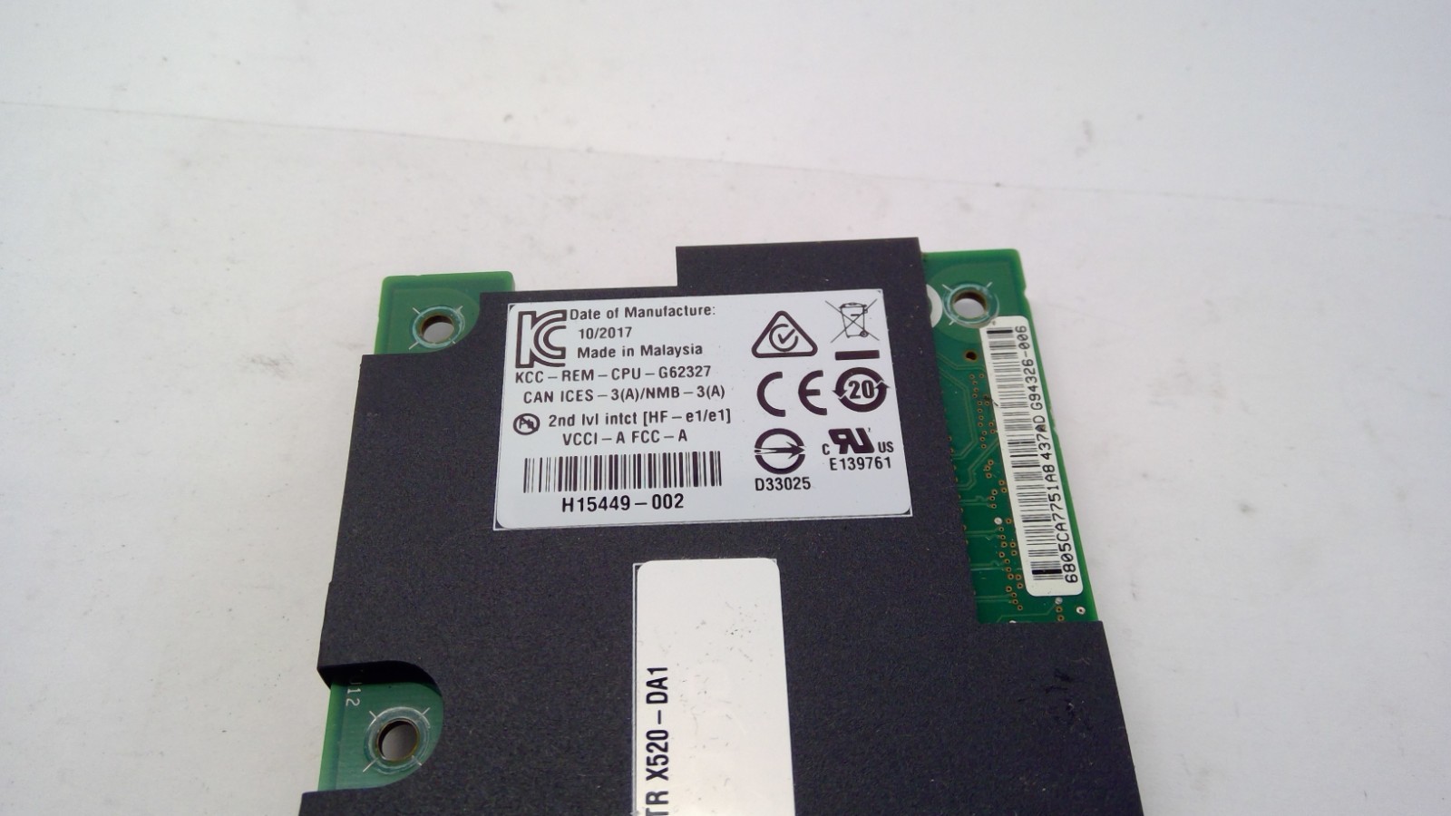 Intel H15449-002 X520-DA1 10GbE Single Port Server Adapter X520DA10CP OCP