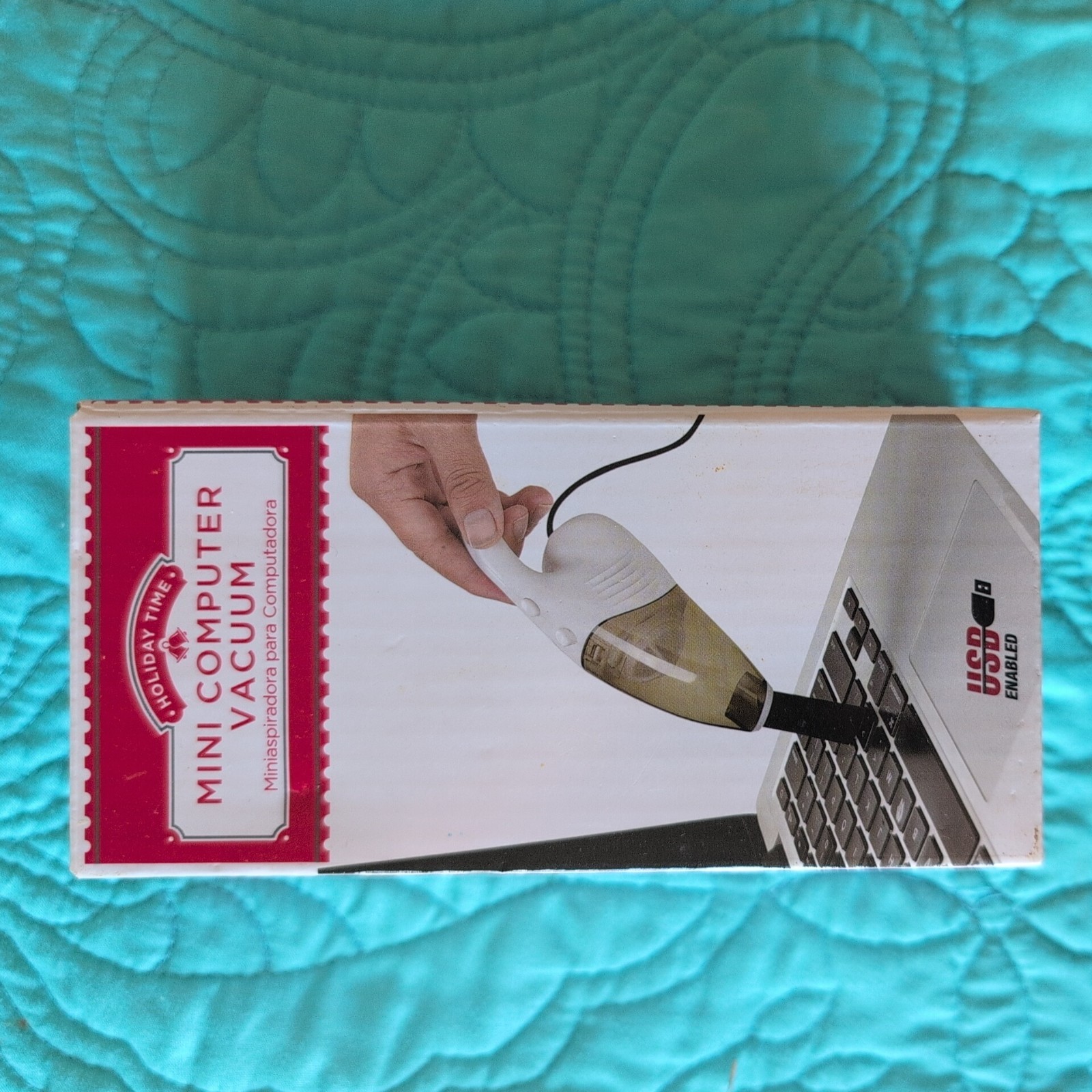 WORKS Holiday Time Mini Wired USB Powered Computer Keyboard Vacuum New